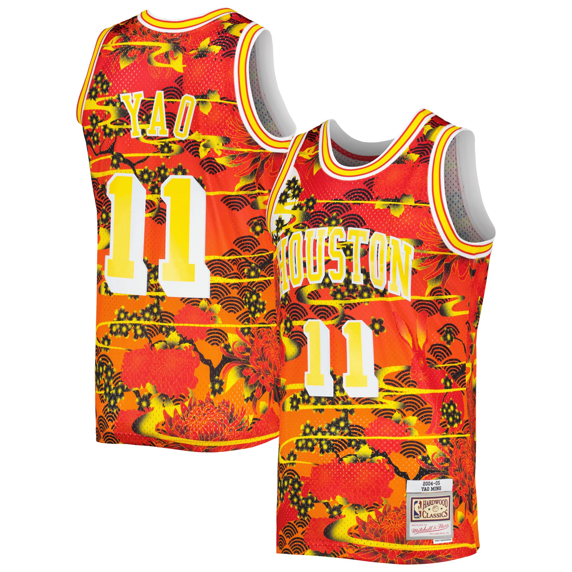 Yao Ming Houston Rockets Mitchell & Ness 2004\/05 Hardwood Classics Lunar New Year Swingman Jersey - Red