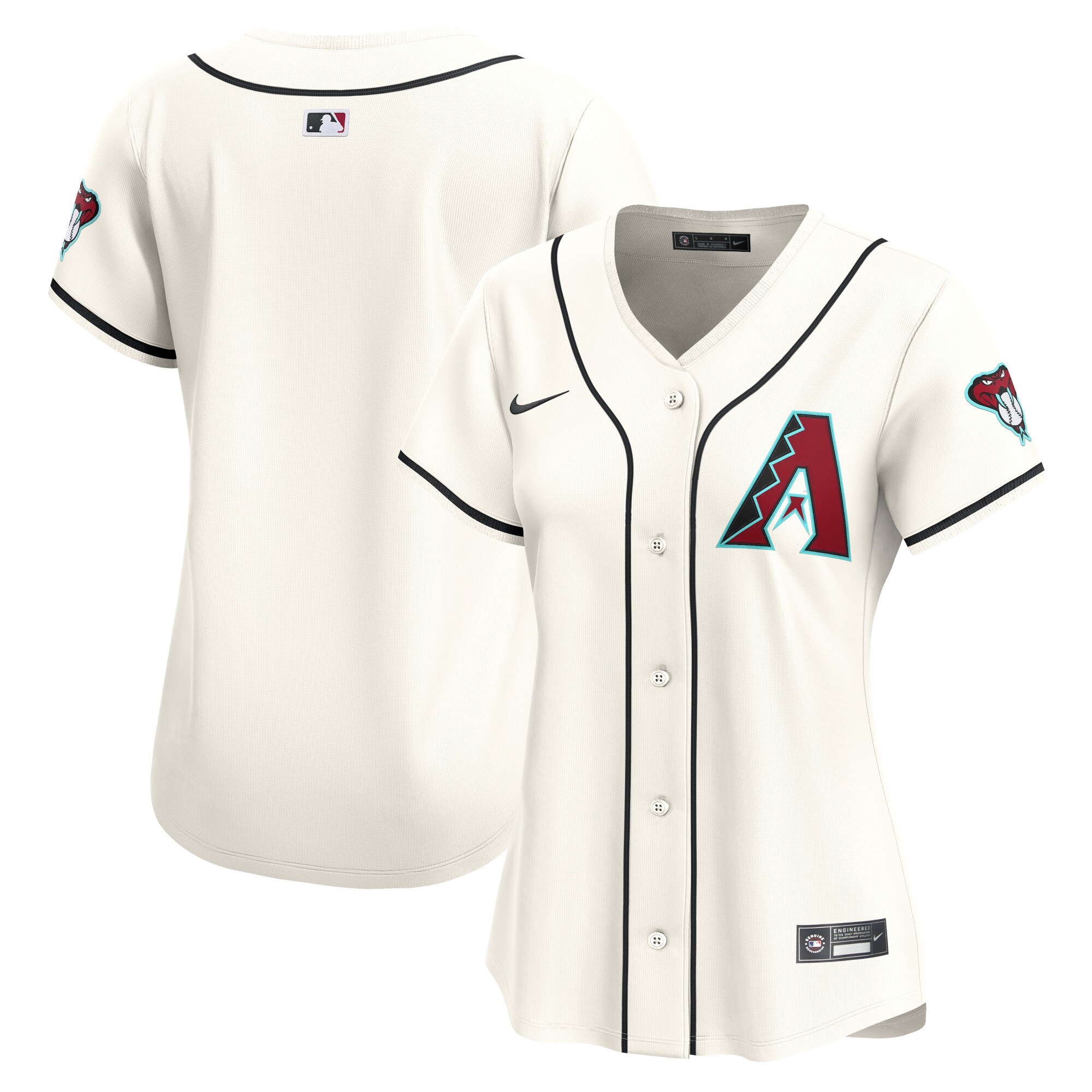 Arizona Diamondbacks  Women's Home Limited Jersey - White