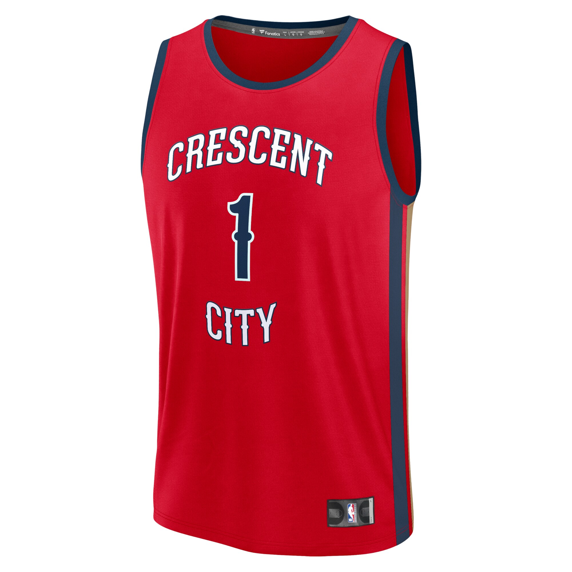 Zion Williamson New Orleans Pelicans Fanatics Youth Fast Break Player Jersey - Statement Edition - Red