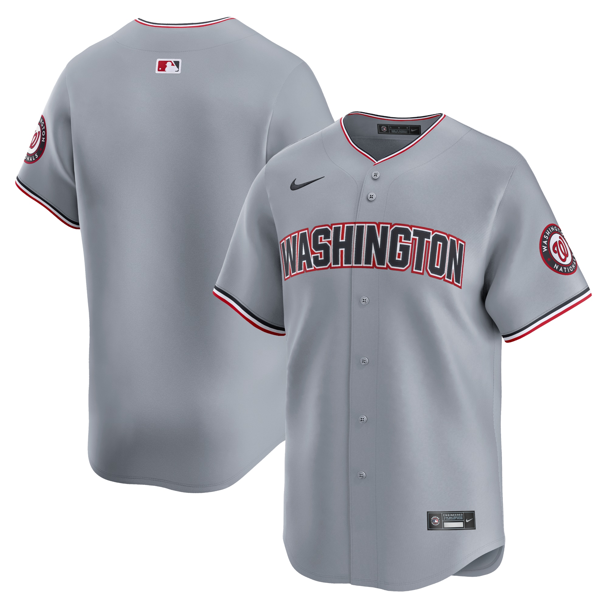 Washington Nationals  Road Limited Jersey Gray