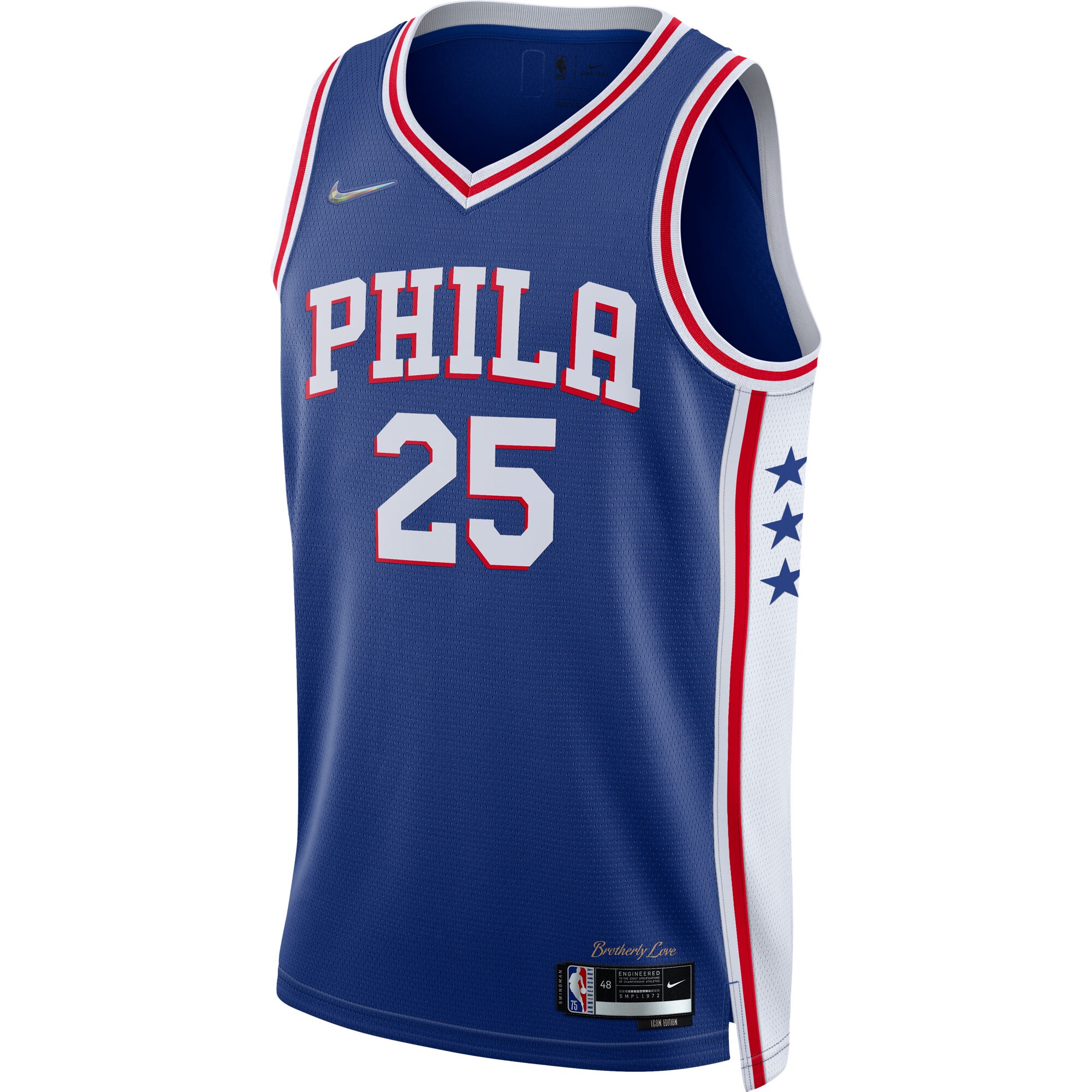 Ben Simmons Philadelphia 76ers 2021\/22 Diamond Swingman Jersey - Icon Edition - Royal