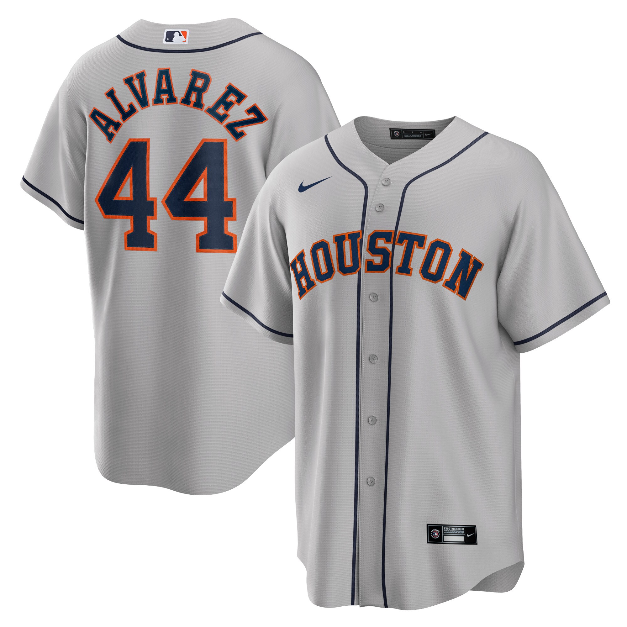 Yordan \u00c3\u0081lvarez Houston Astros Road Replica Player Jersey - Gray