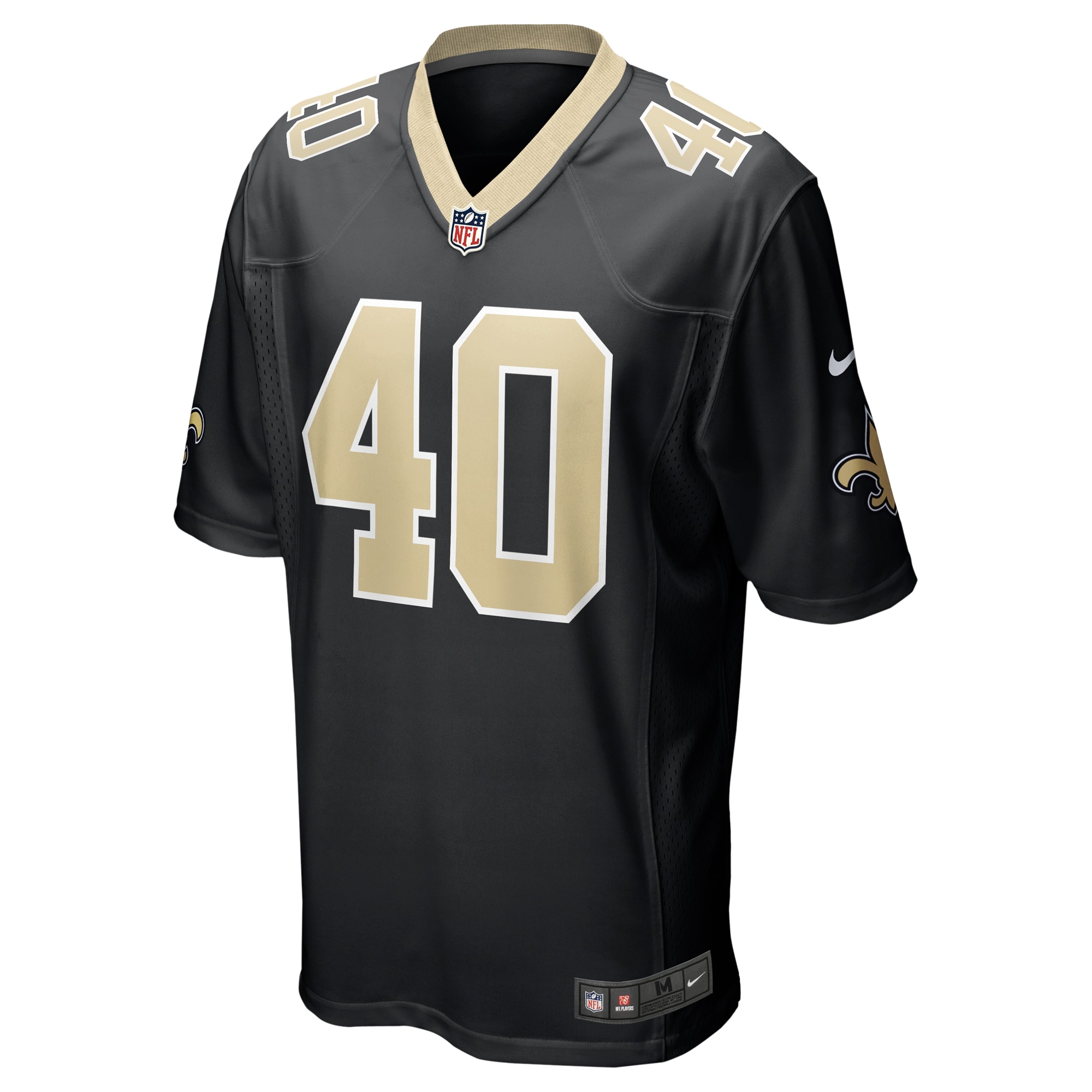 Zander Horvath New Orleans Saints   Game Jersey -  Black