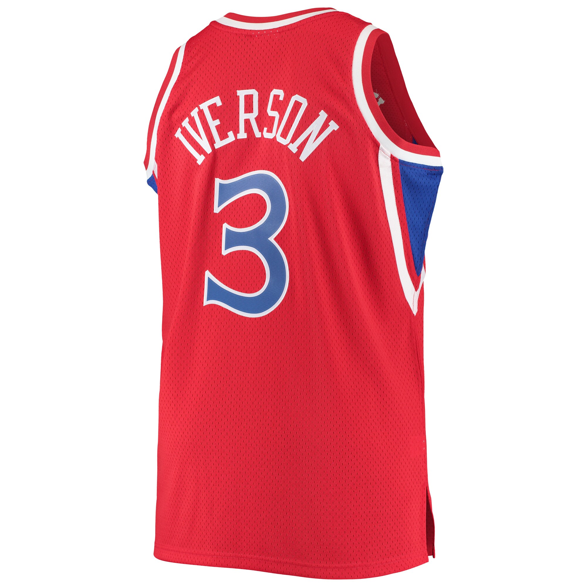 Allen Iverson Philadelphia 76ers Mitchell & Ness 1996\/97 Big & Tall Hardwood Classics Swingman Jersey - Red