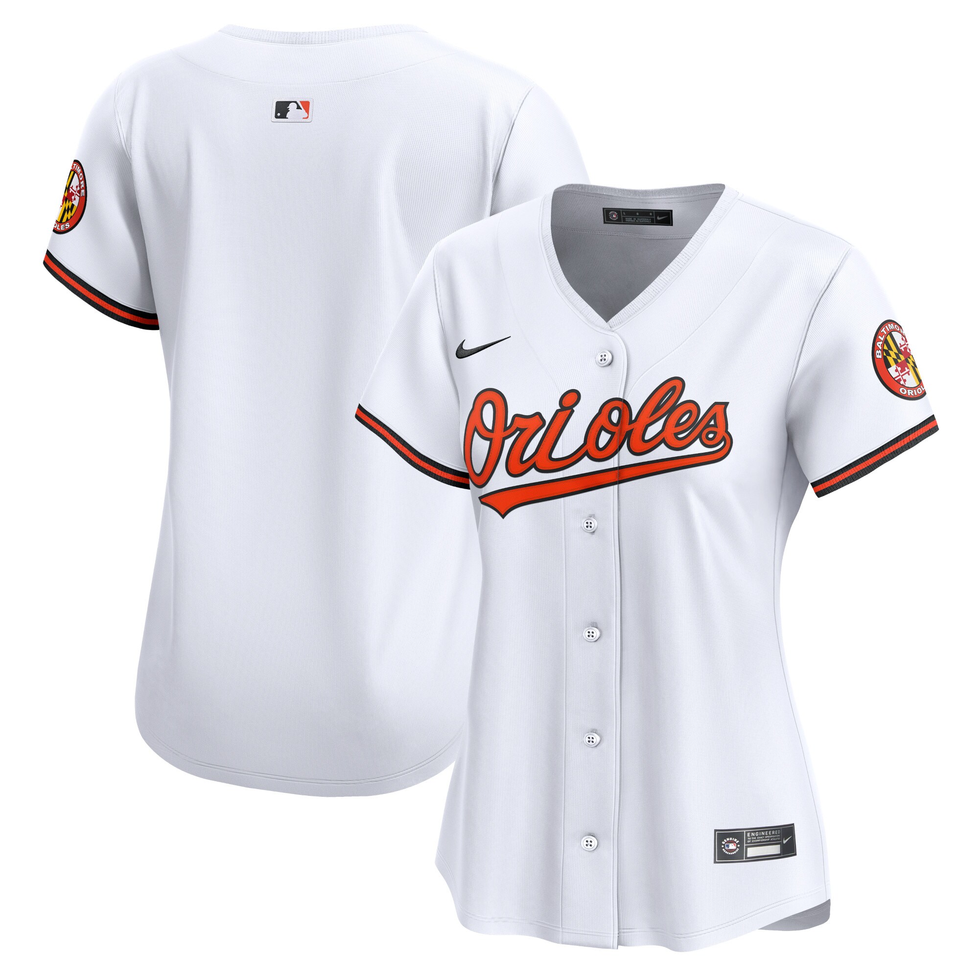 Baltimore Orioles  Women's Home Limited Jersey - White