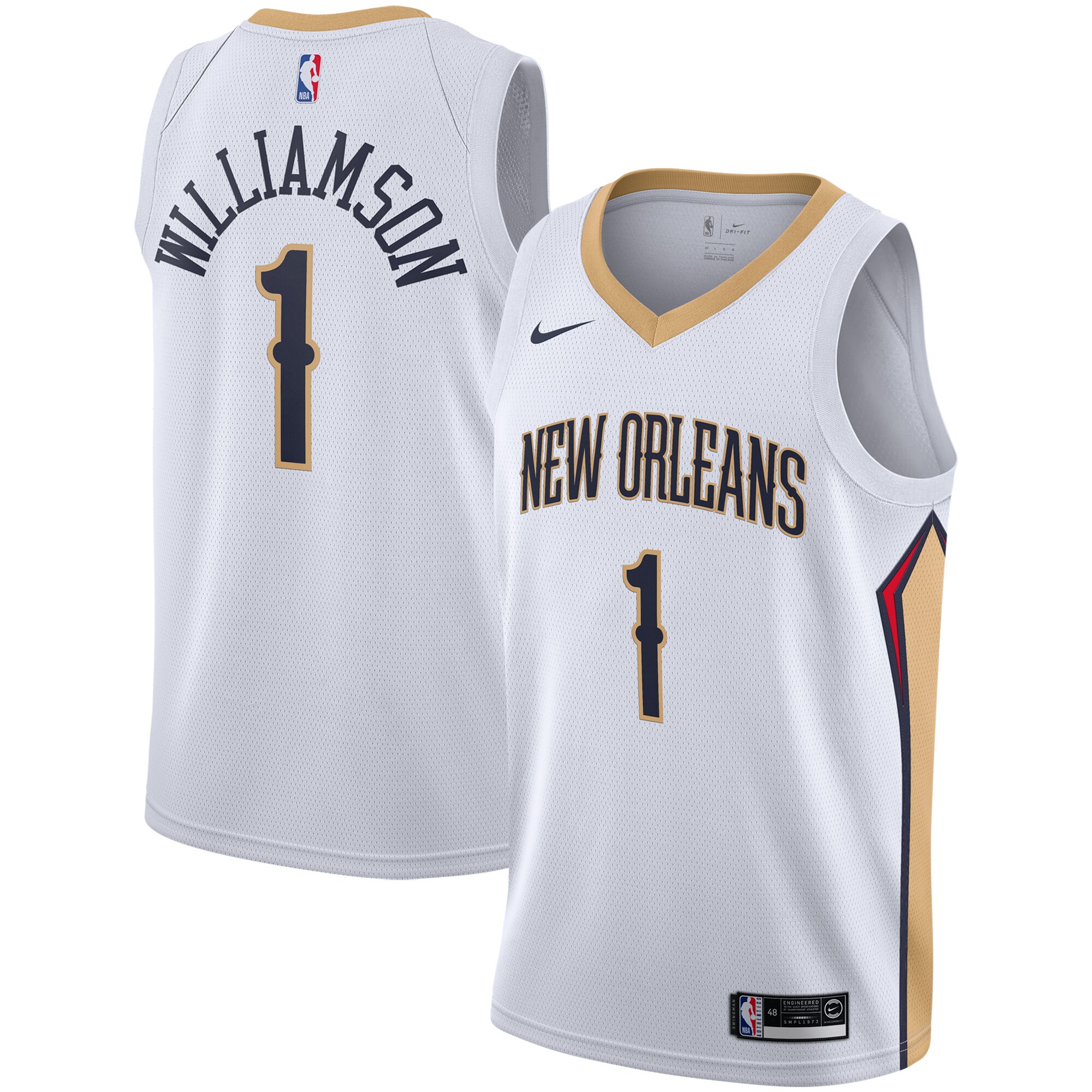 Zion Williamson New Orleans Pelicans 2019\/2020 Swingman Jersey - Association Edition - White