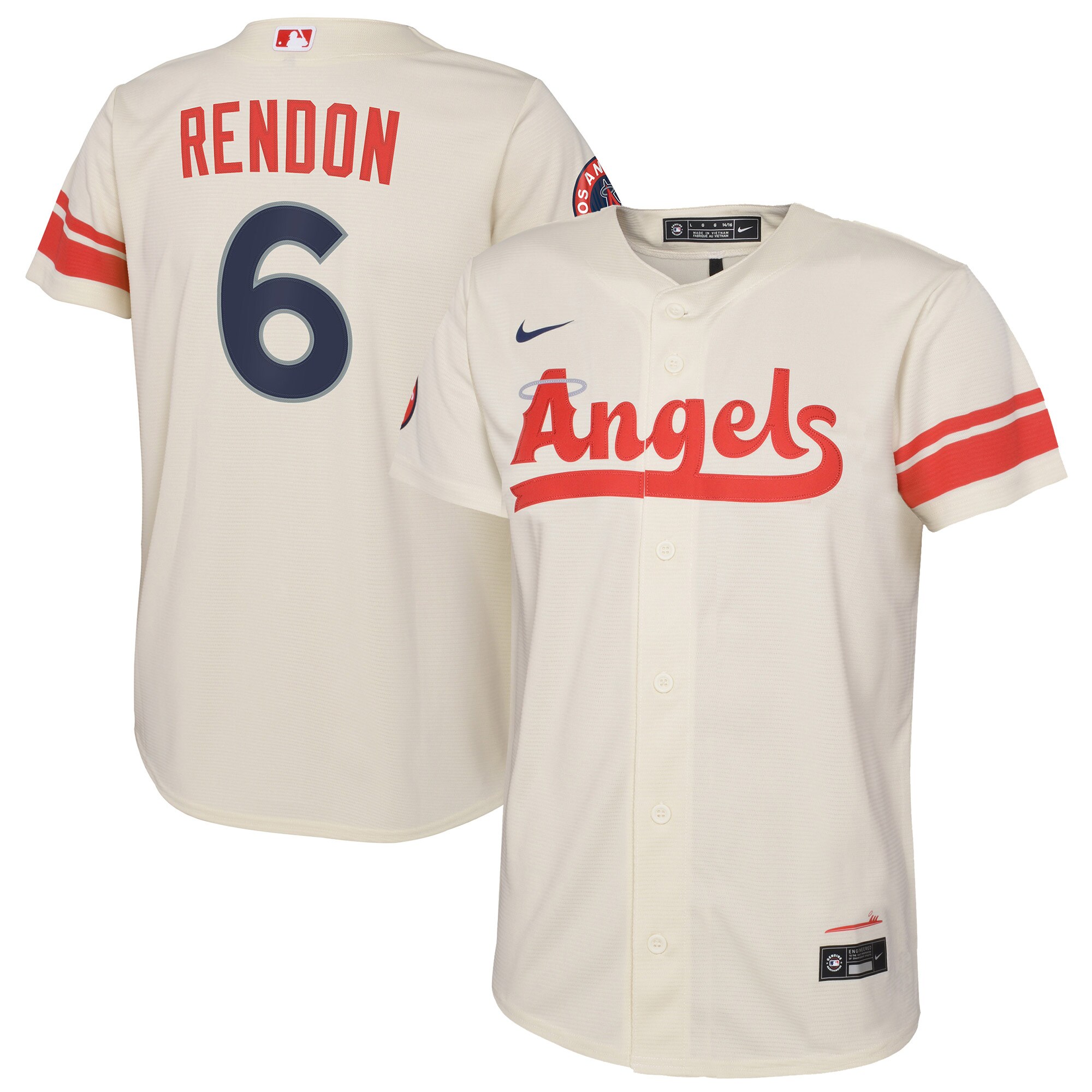 Anthony Rendon Los Angeles Angels  Youth City Connect Replica Player Jersey - Cream