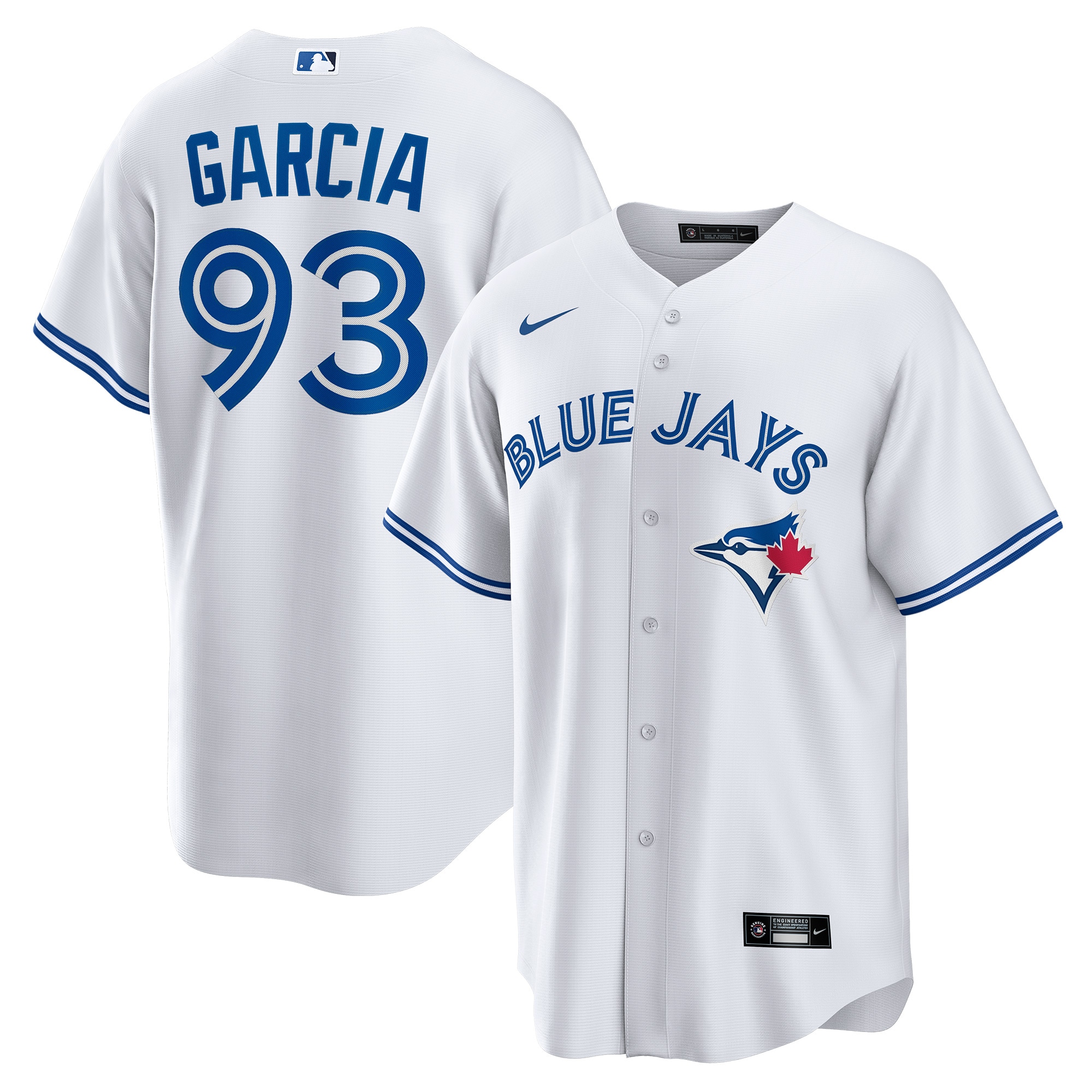 Yimi Garcia Toronto Blue Jays  Home  Replica Player Jersey - White