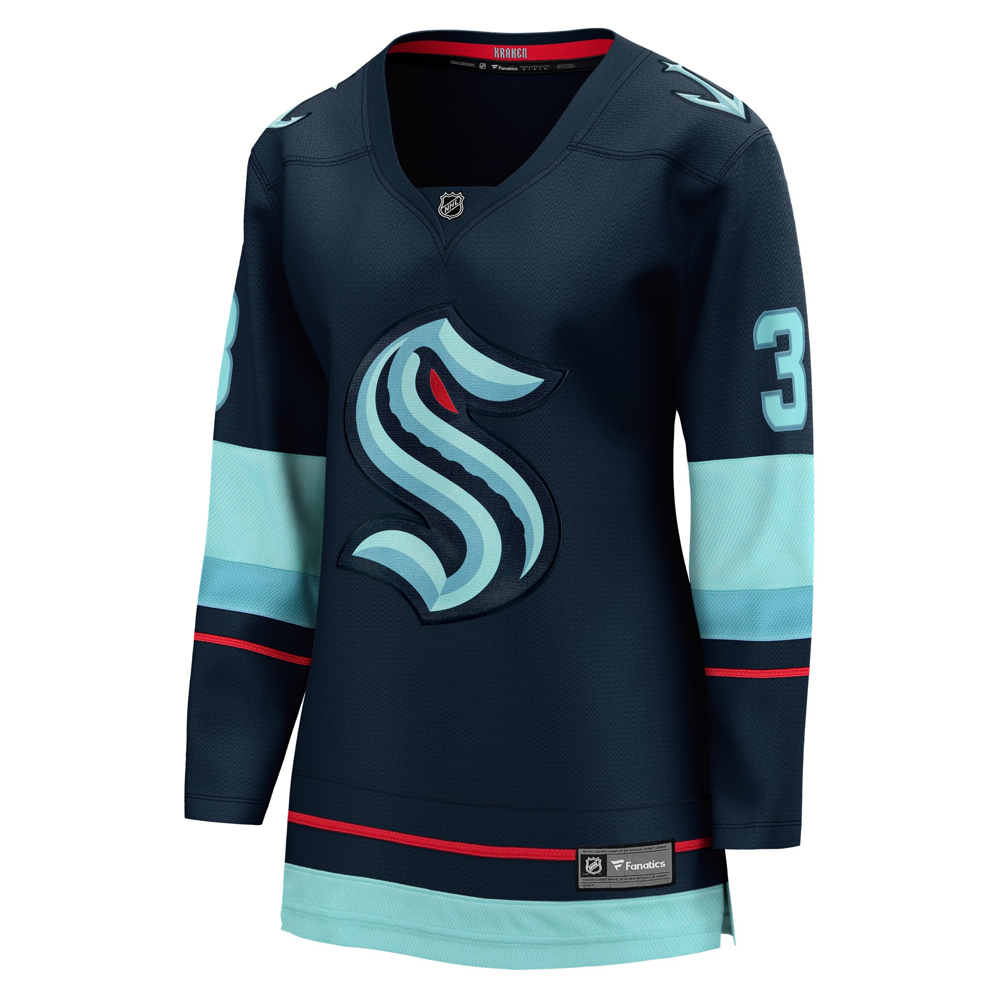 Will Borgen Seattle Kraken Fanatics Women's Home Breakaway Player Jersey - Deep Sea Blue