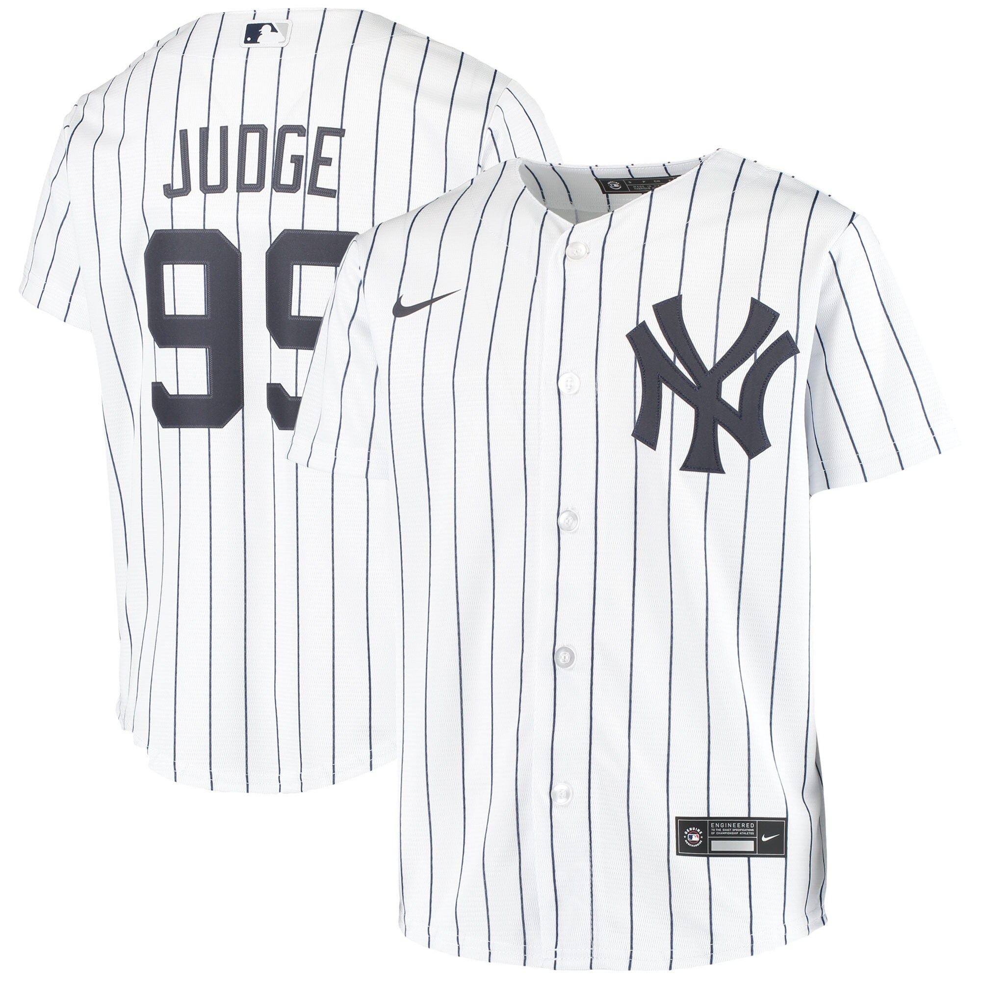 Aaron Judge New York Yankees Youth Alternate Replica Player Jersey - White