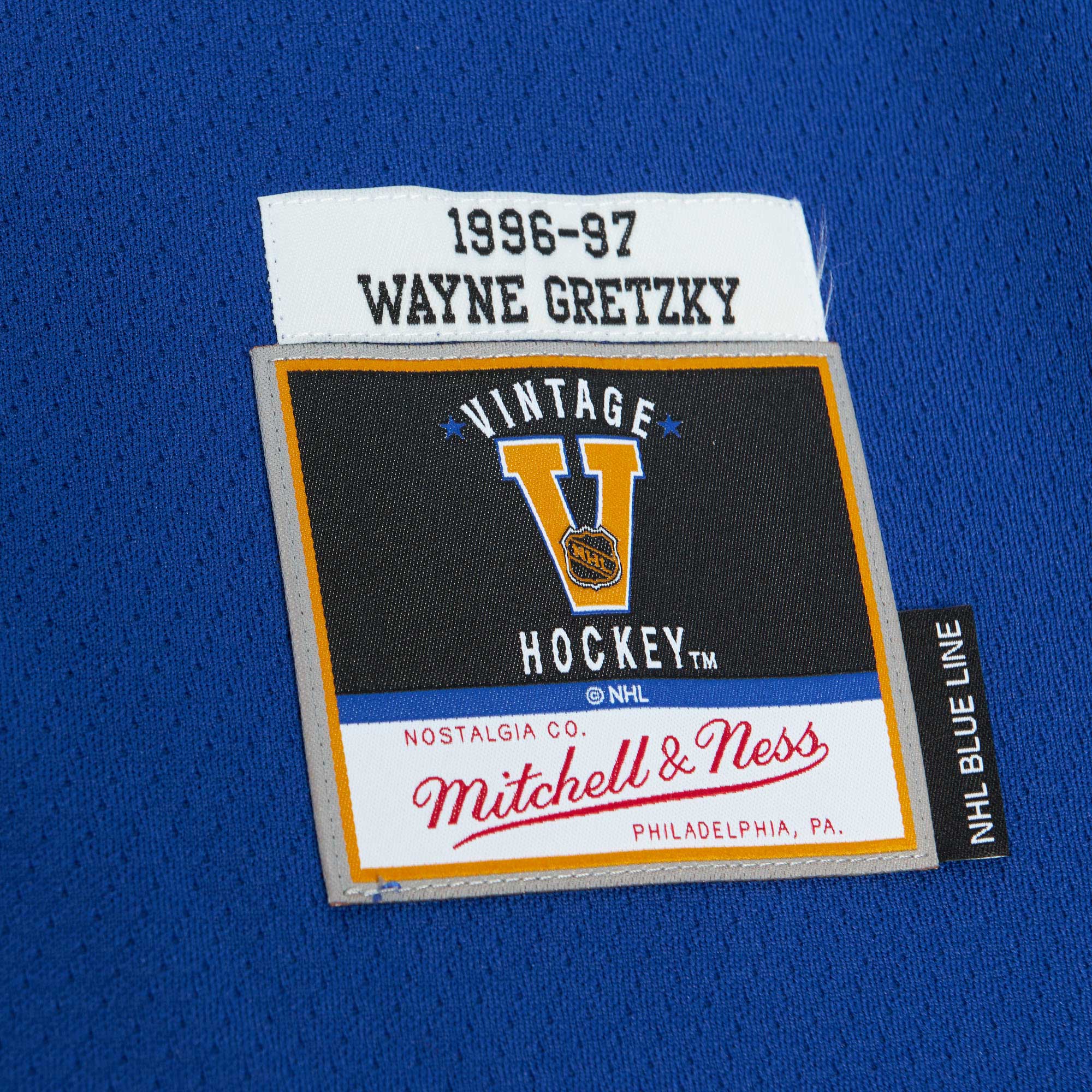 Wayne Gretzky New York Rangers Mitchell & Ness  1996\/97 Blue Line Player Jersey - Navy