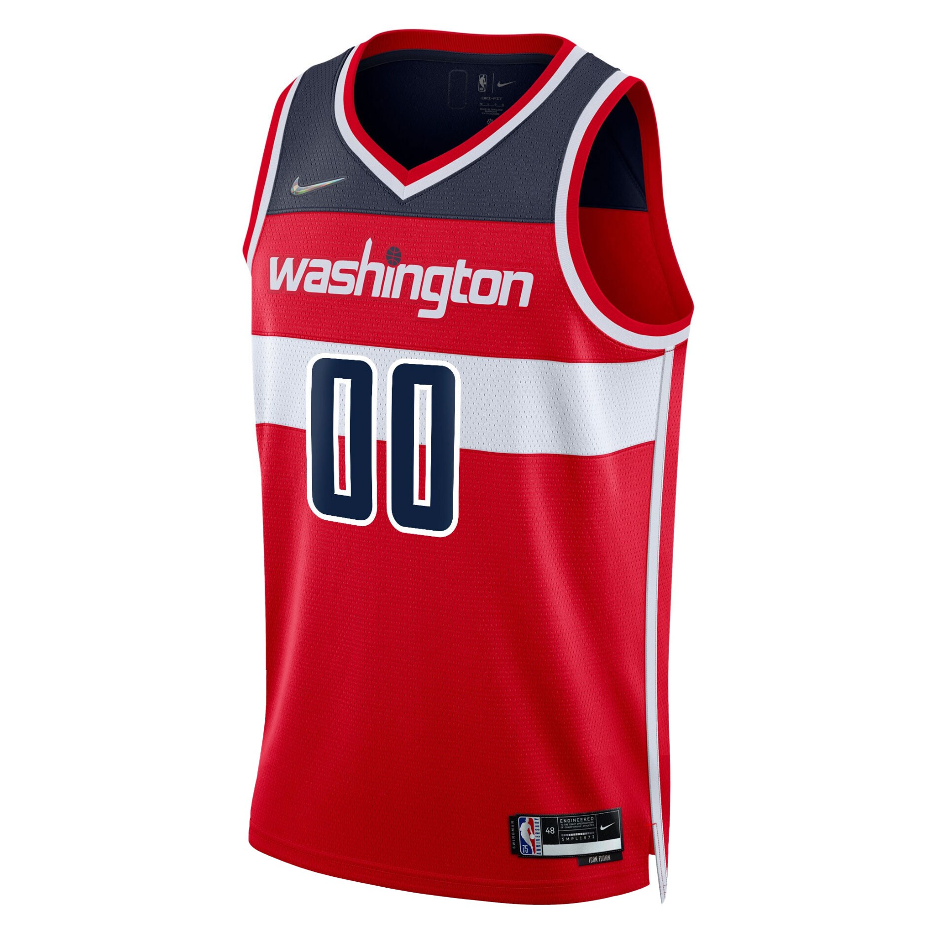 Washington Wizards 2021\/22 Diamond Swingman Custom Jersey - Icon Edition - Red