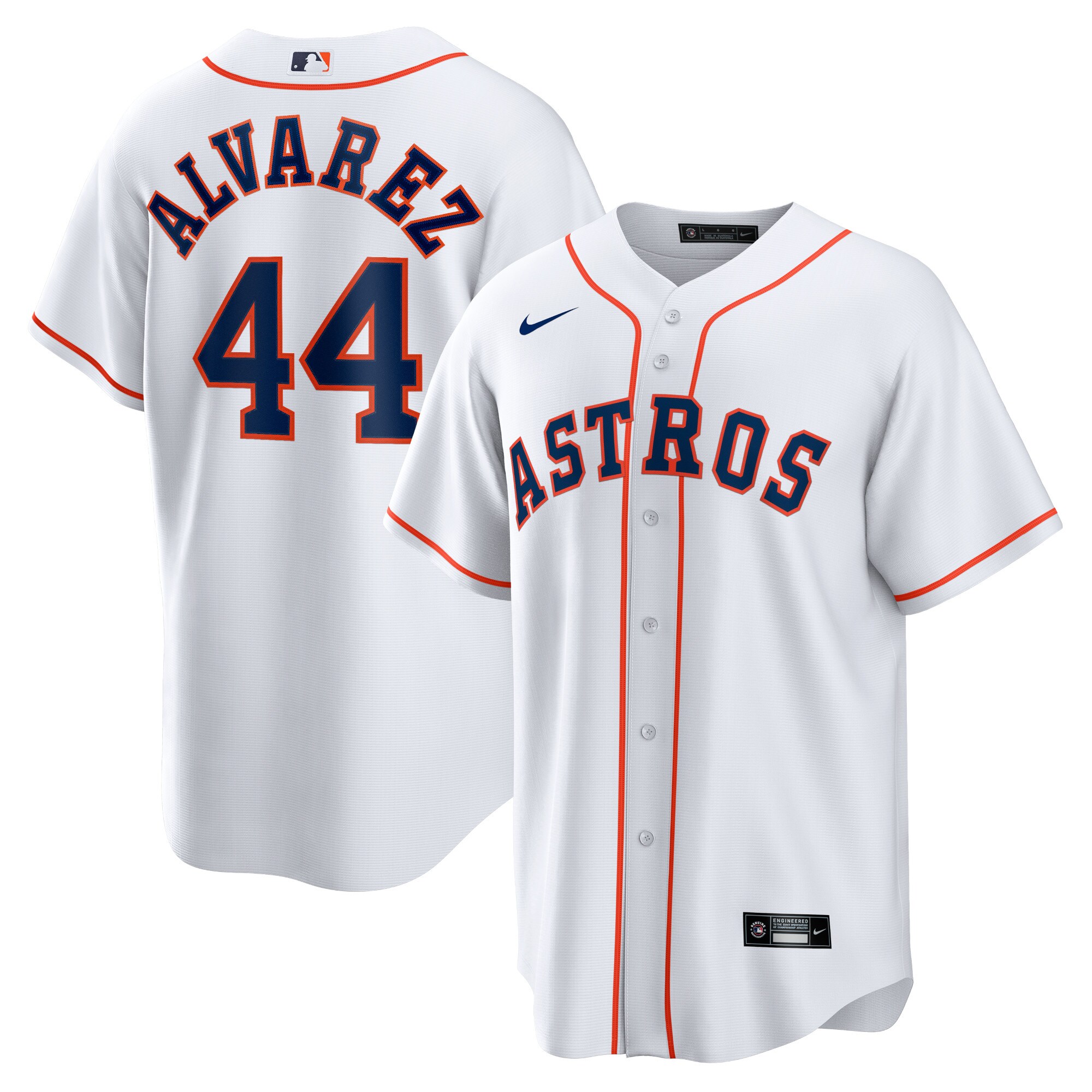 Yordan \u00c3\u0081lvarez Houston Astros Home Replica Player Jersey - White