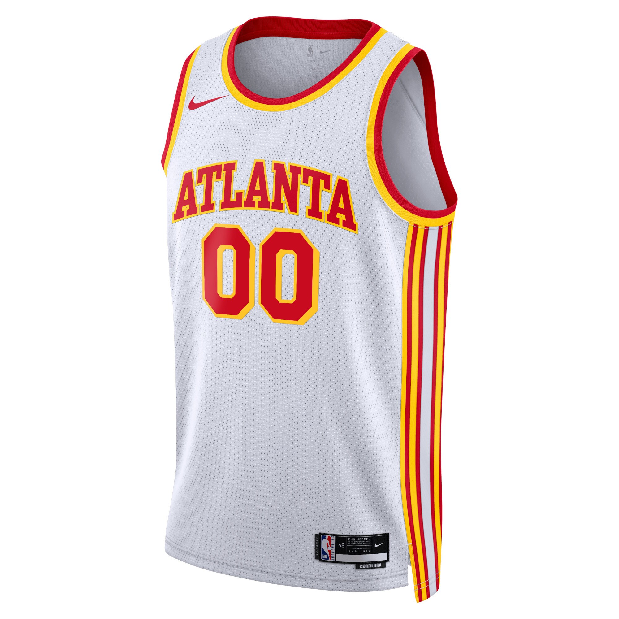 Atlanta Hawks Unisex Swingman Custom Jersey White - Association Edition