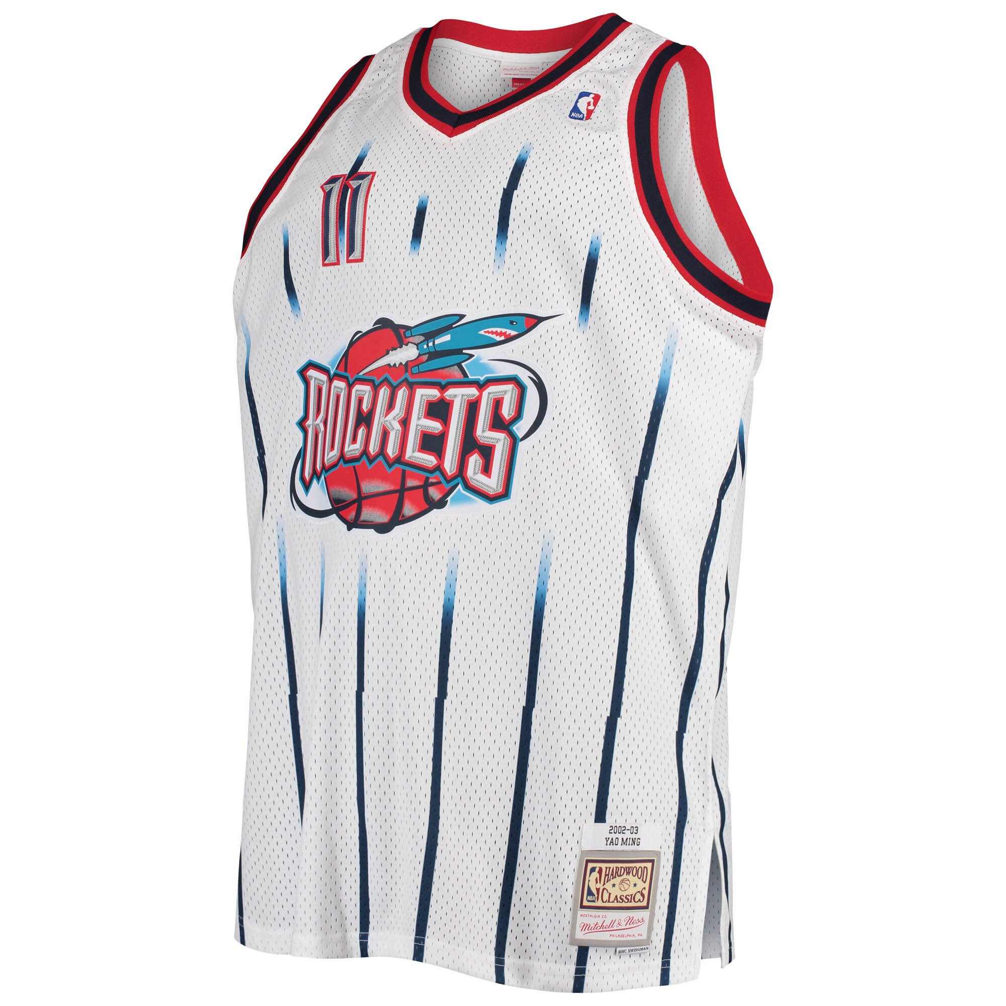 Yao Ming Houston Rockets Mitchell & Ness 2002\/03 Big & Tall Hardwood Classics Swingman Jersey - White