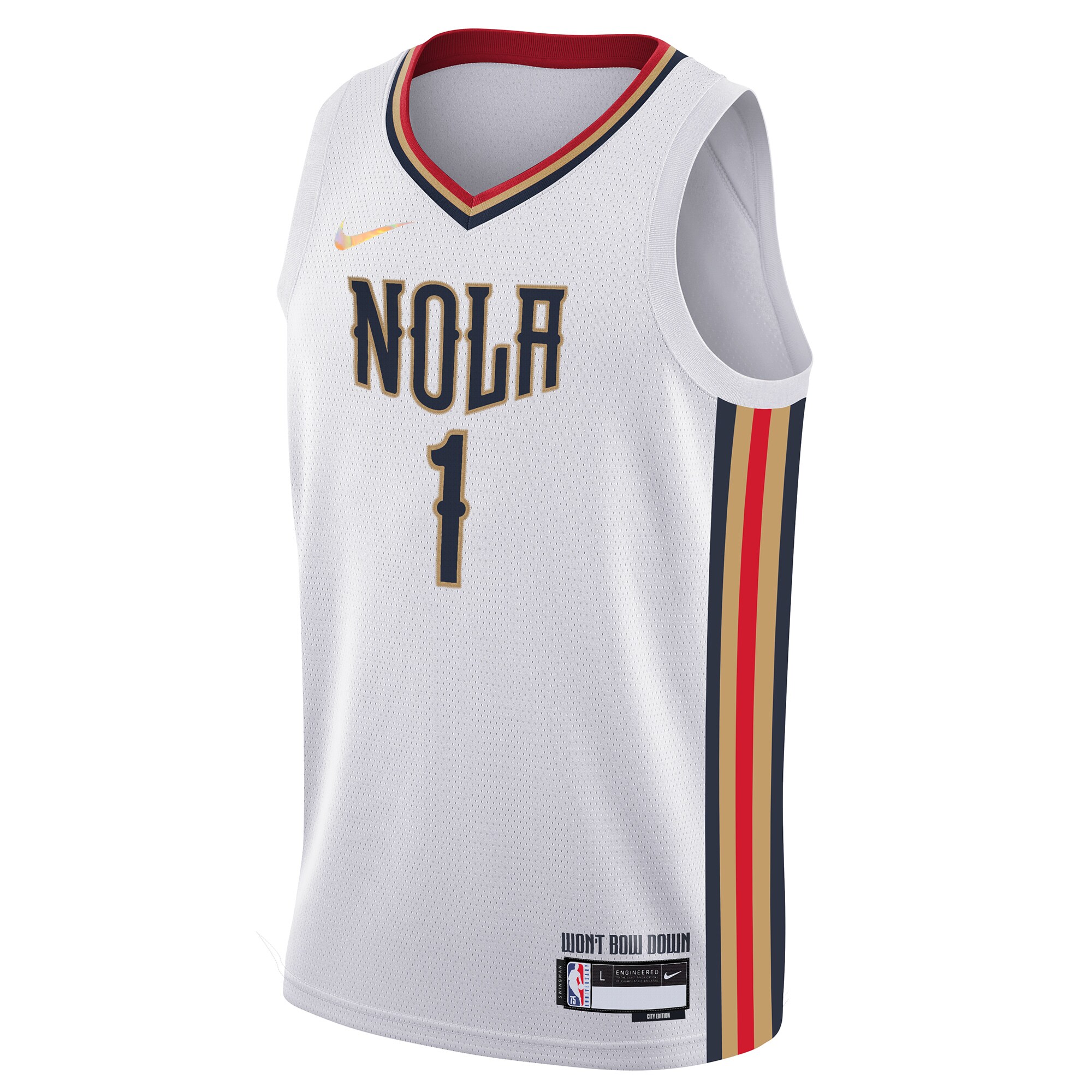 Zion Williamson New Orleans Pelicans Youth Swingman Jersey - City Edition - White