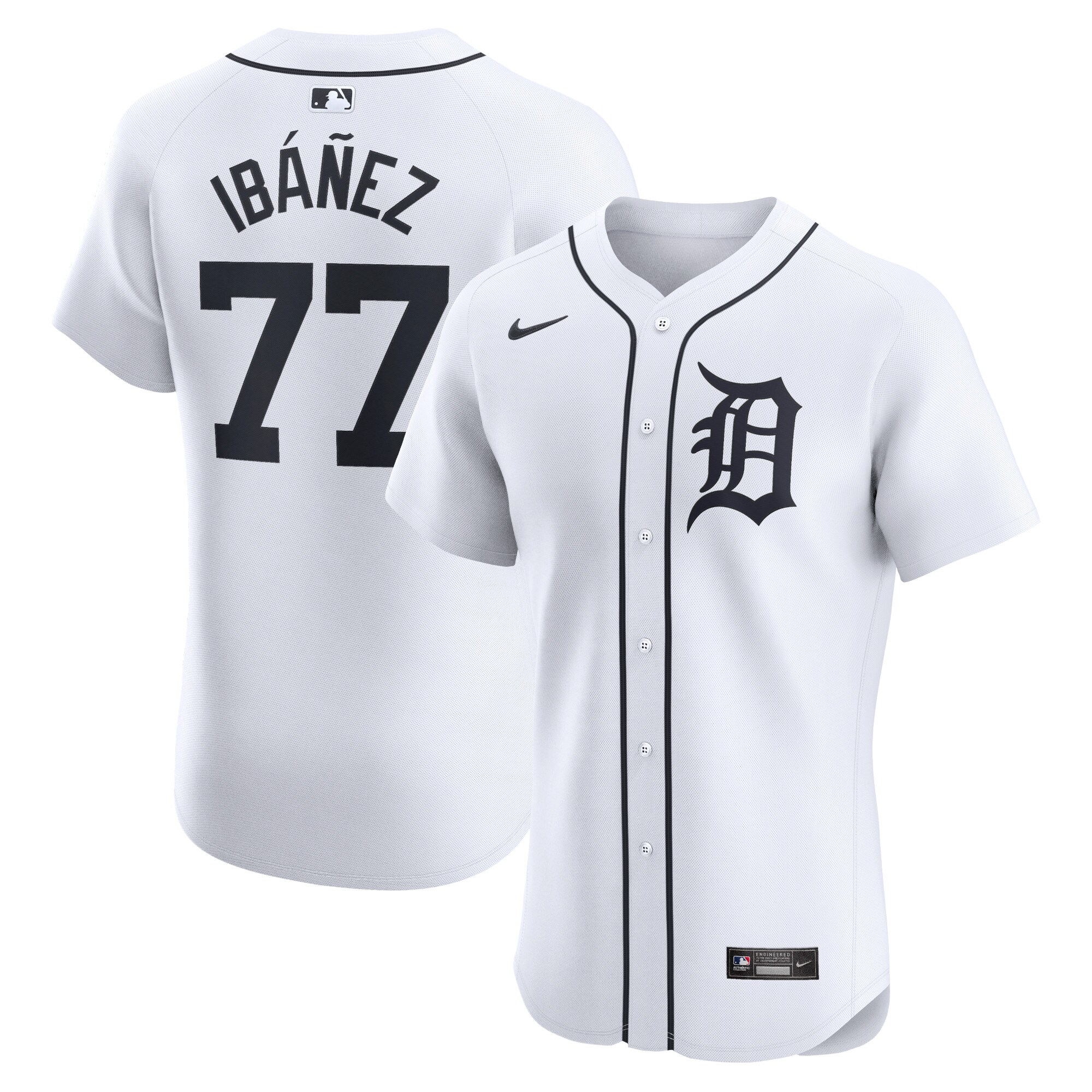 Andy Ibanez Detroit Tigers  Home Elite Player Jersey - White