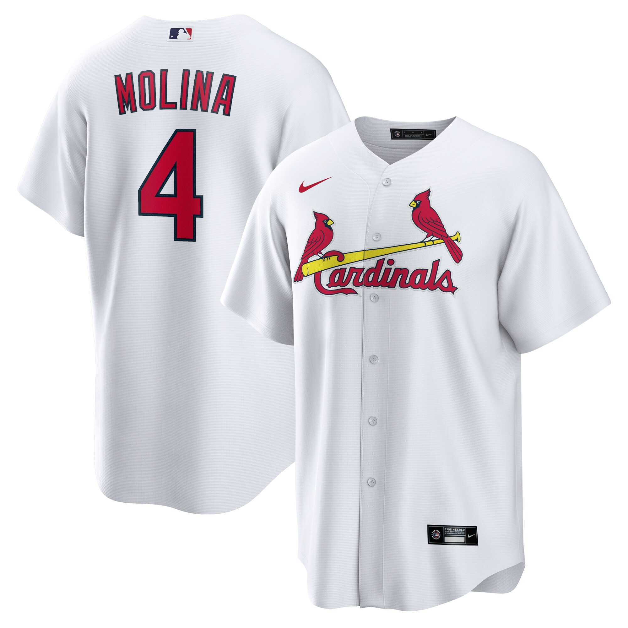 Yadier Molina St. Louis Cardinals Home Replica Player Name Jersey - White