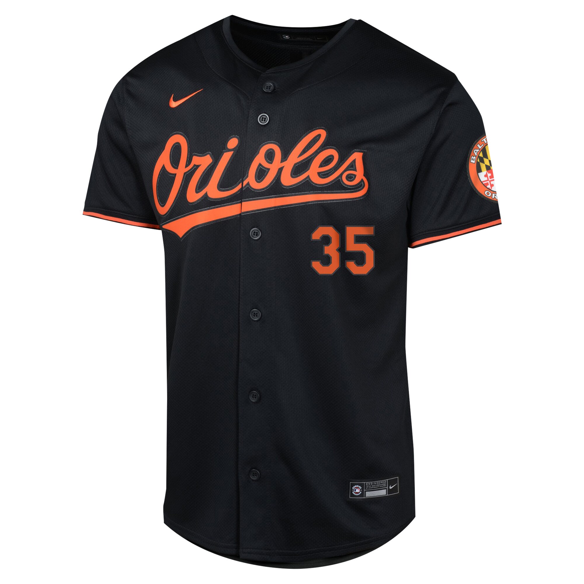 Adley Rutschman Baltimore Orioles Youth Alternate Limited Player Jersey - Black
