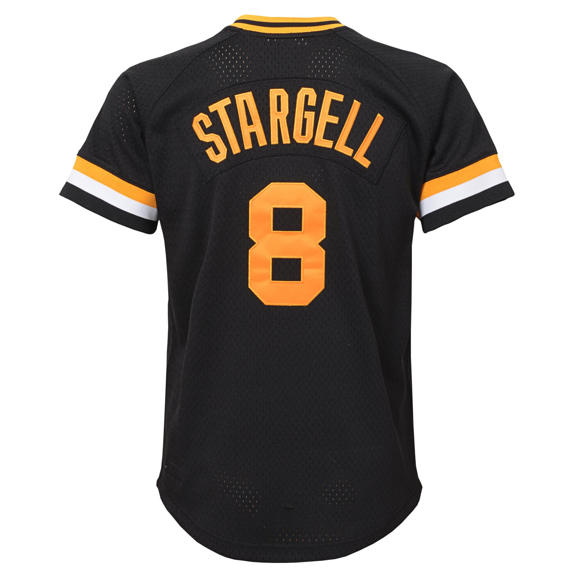Willie Stargell Pittsburgh Pirates Mitchell & Ness Youth Cooperstown CollectionMesh Batting Practice Jersey - Black