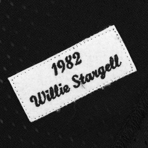 Willie Stargell Pittsburgh Pirates Mitchell & Ness 1982 Authentic Cooperstown Collection Mesh Batting Practice Jersey - Black