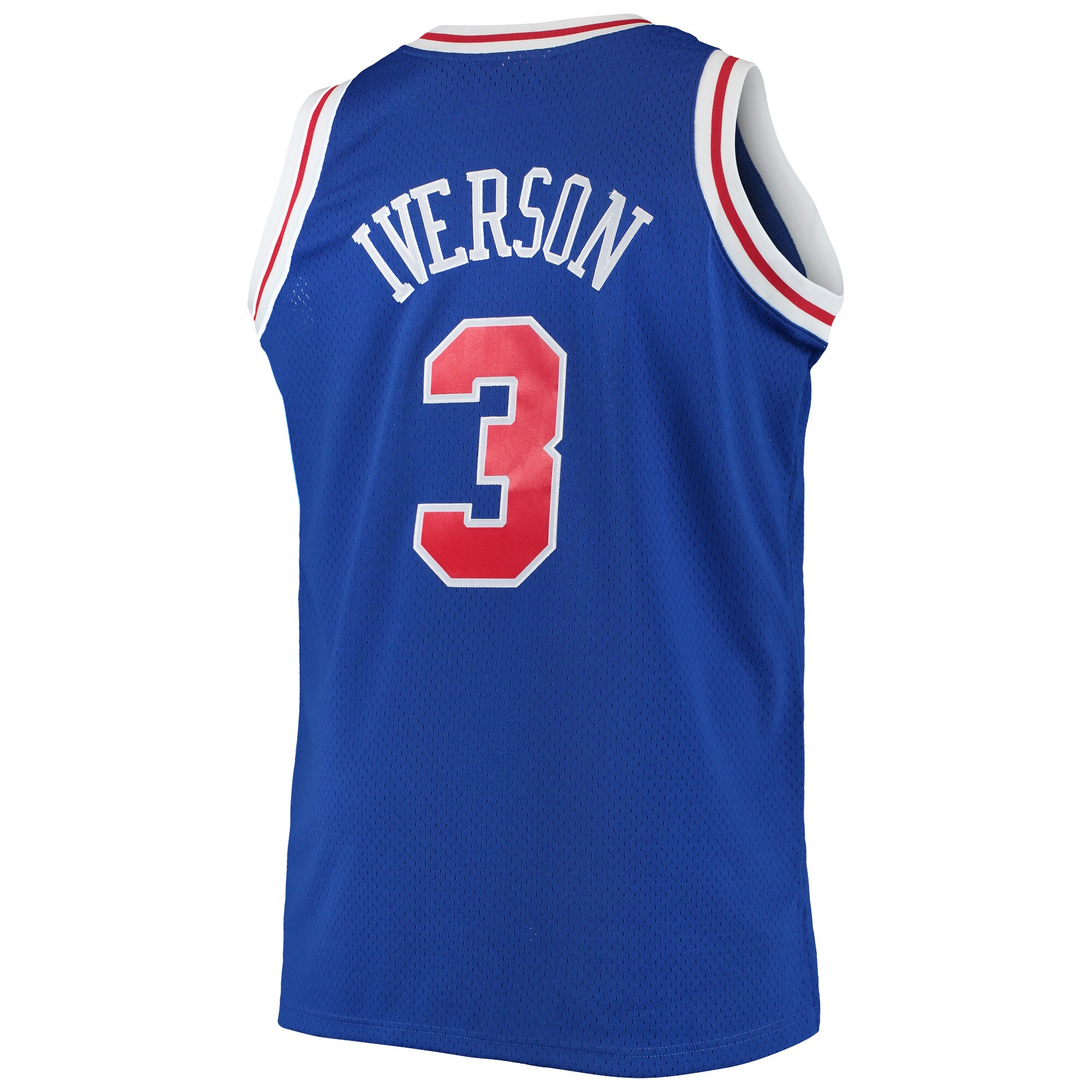 Allen Iverson Philadelphia 76ers Mitchell & Ness 1996\/97 Big & Tall Hardwood Classics Swingman Jersey - Royal
