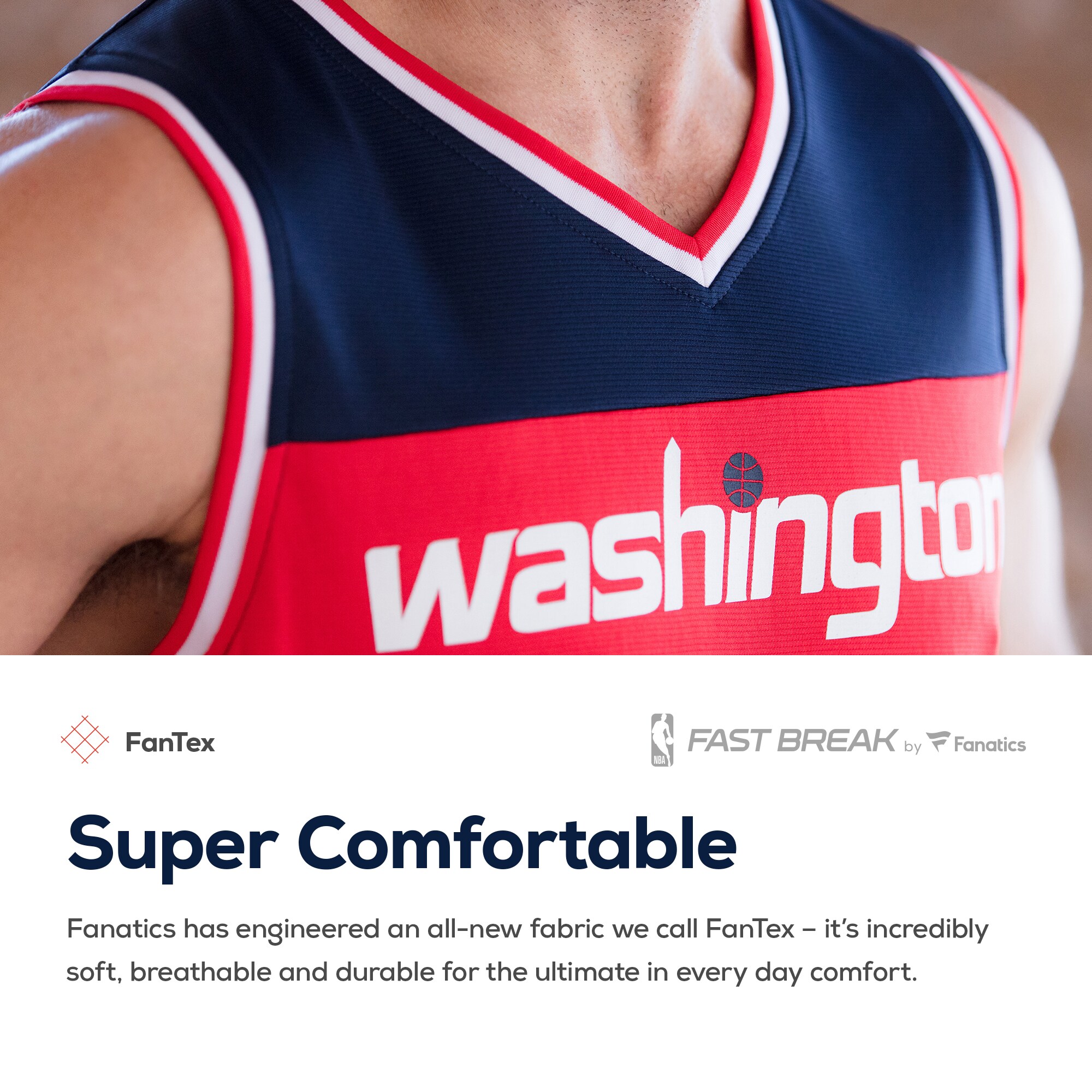 Washington Wizards Fanatics Fast Break Custom Replica Jersey Red - Icon Edition