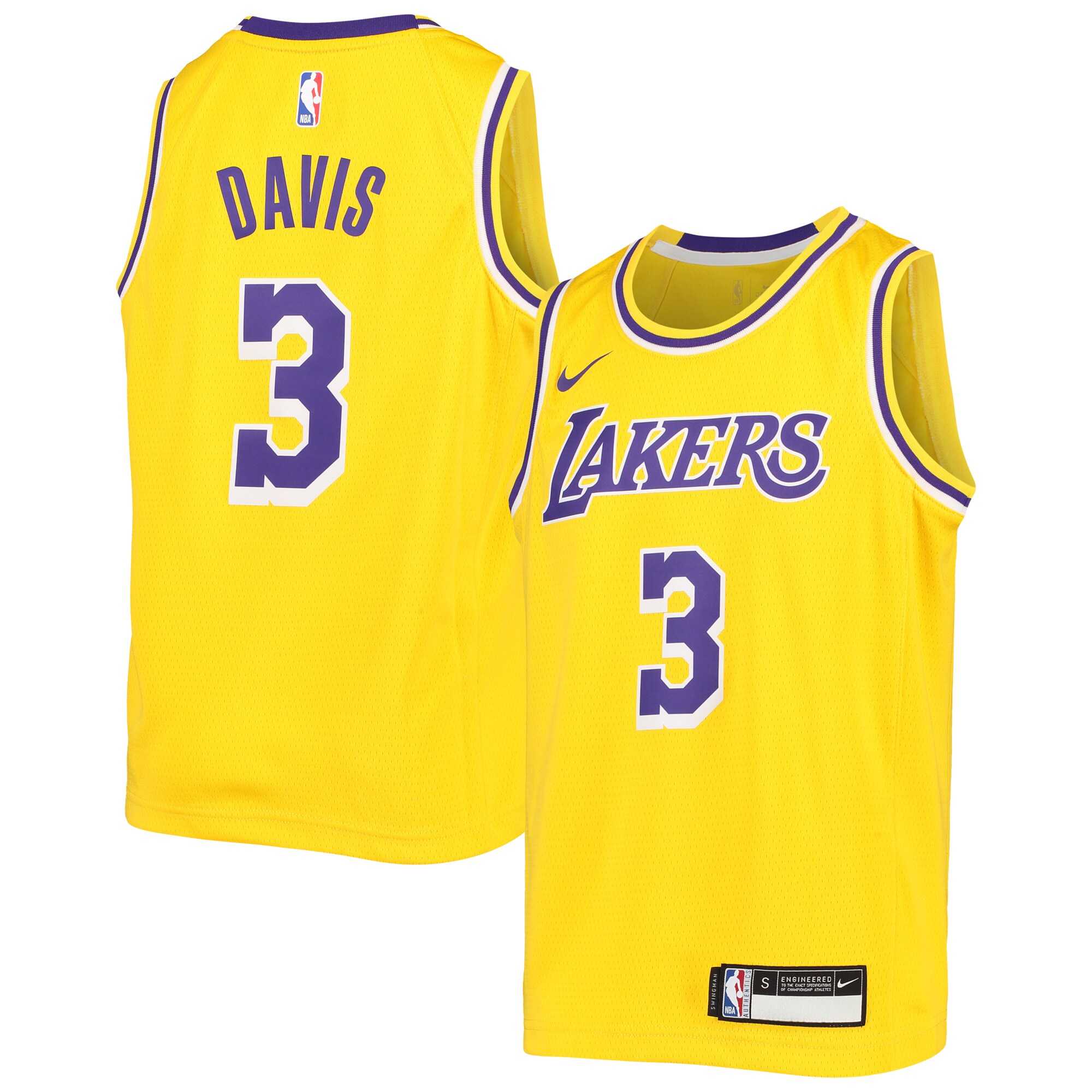 Anthony Davis Los Angeles Lakers Youth Swingman Jersey - Icon Edition - Gold