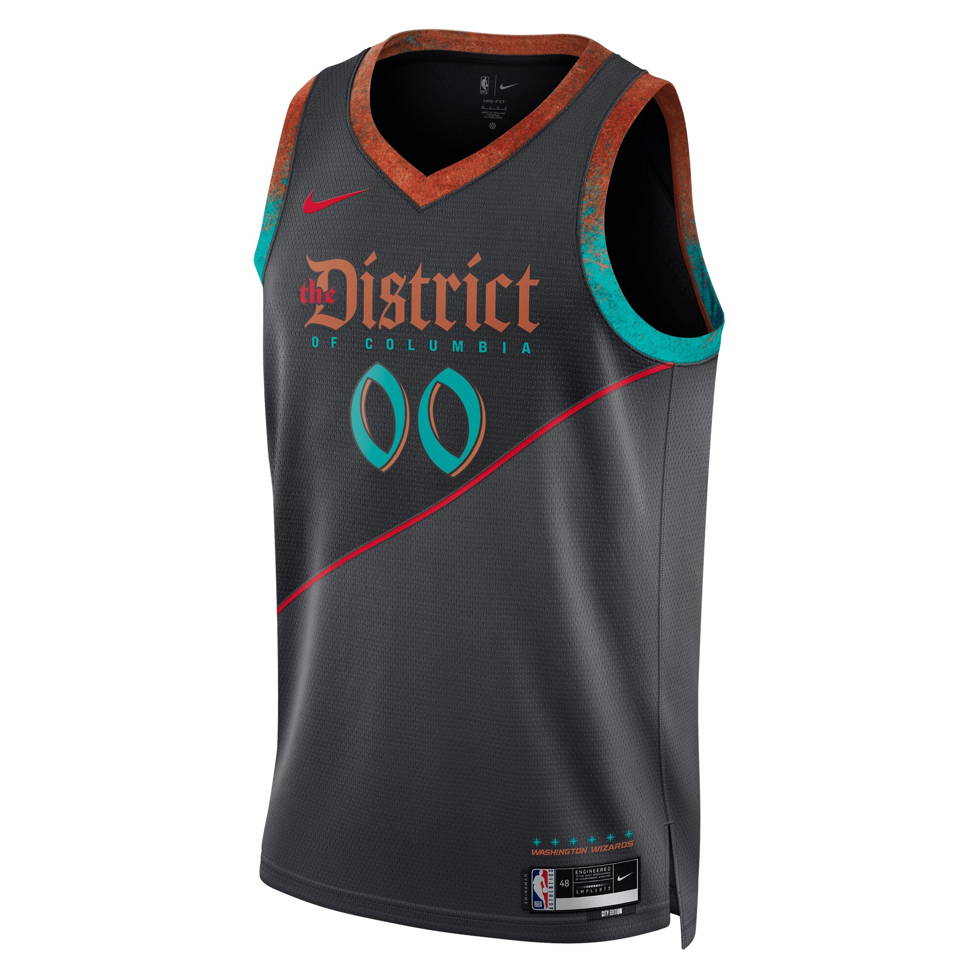 Washington Wizards Unisex 2023\/24 Custom Swingman Jersey - Black - City Edition