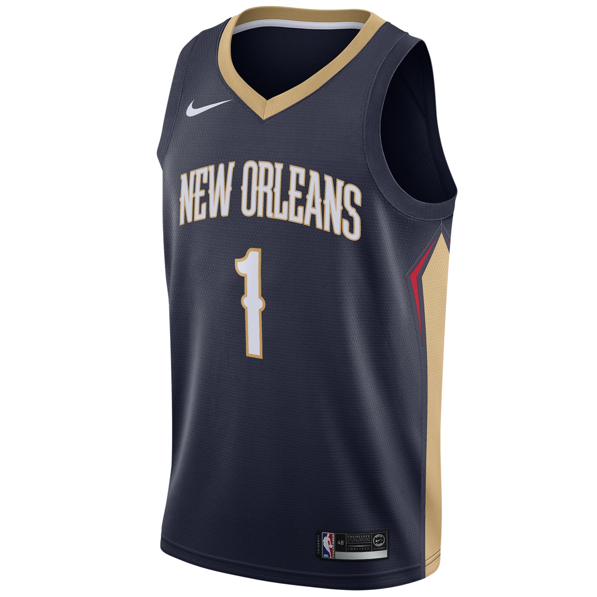 Zion Williamson New Orleans Pelicans 2019 NBA Draft First Round Pick Swingman Jersey Navy - Icon Edition