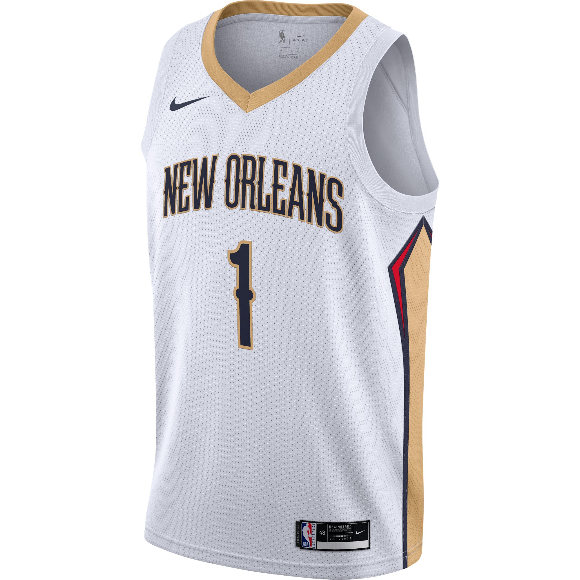 Zion Williamson New Orleans Pelicans Swingman Jersey - White - Association Edition