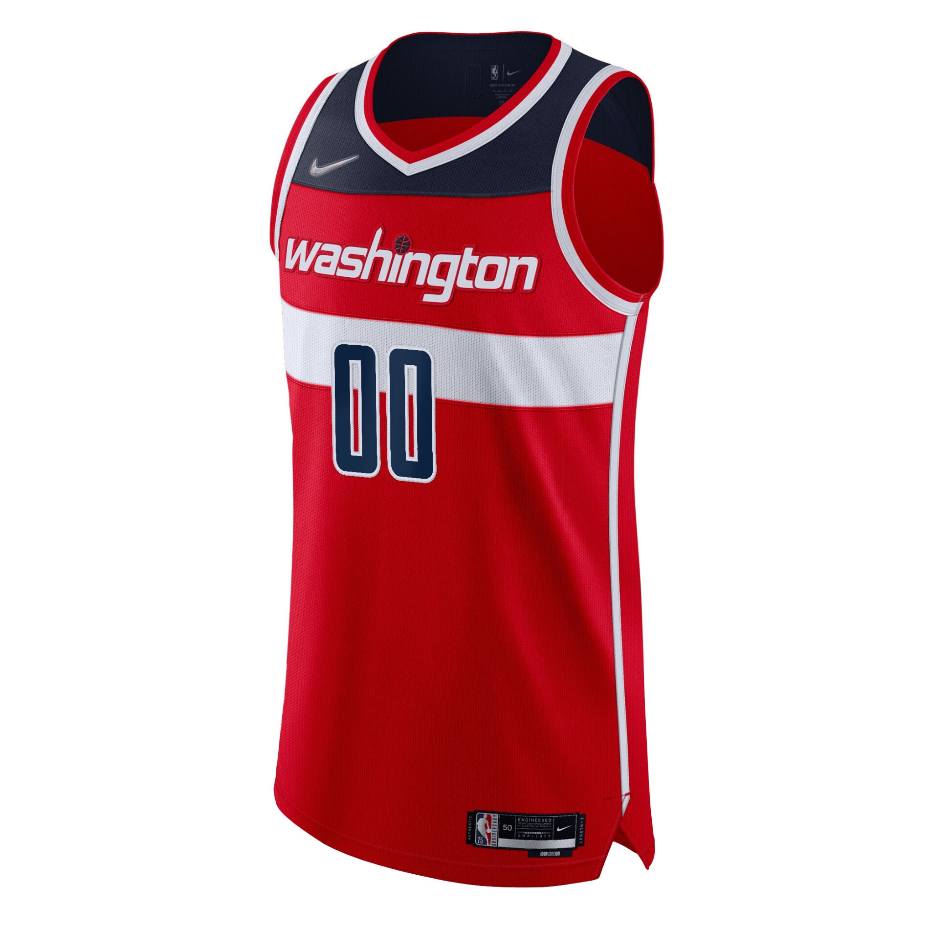 Washington Wizards 2021\/22 Diamond Authentic Custom Jersey - Icon Edition - Red