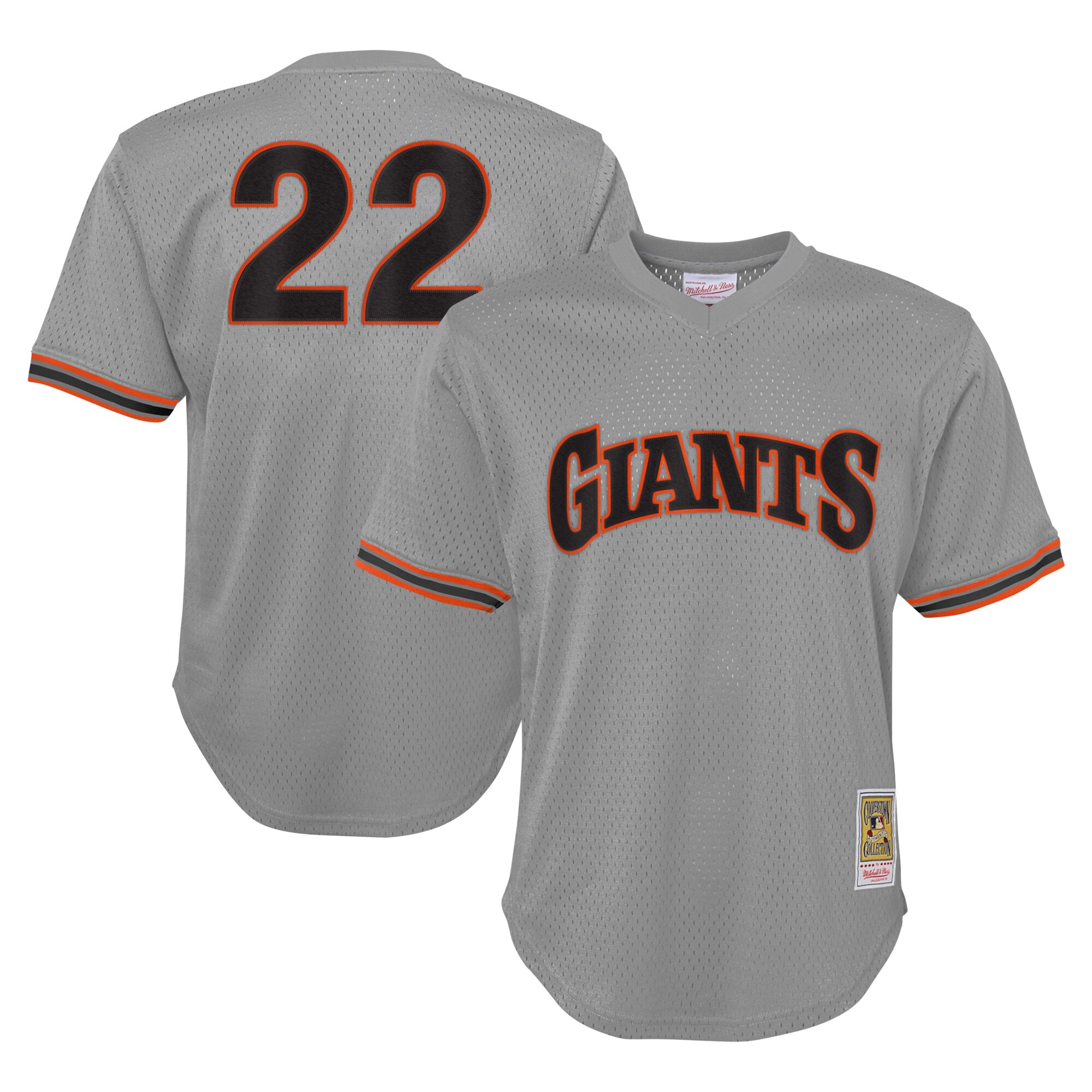 Will Clark San Francisco Giants Mitchell & Ness Youth Cooperstown CollectionMesh Batting Practice Jersey - Gray