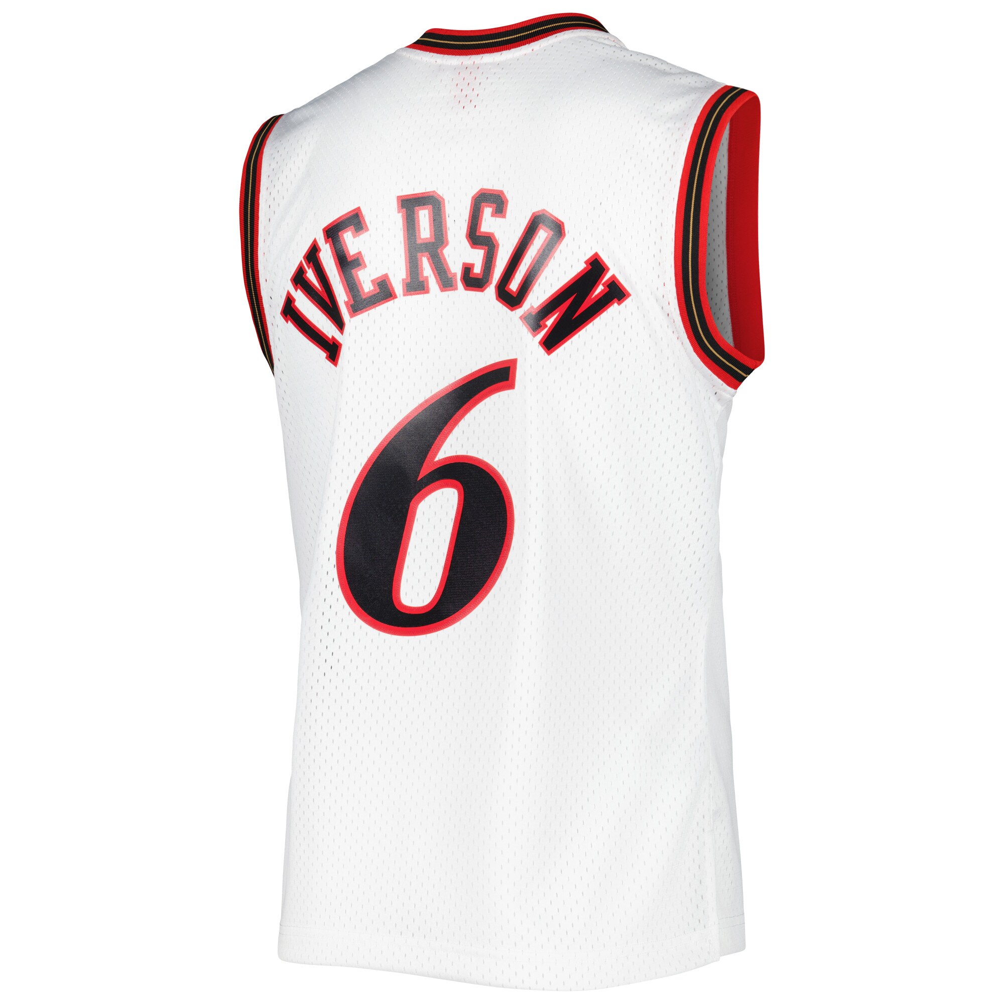 Allen Iverson Philadelphia 76ers Mitchell & Ness 2001\/02 Hardwood Classics Swingman Jersey - White