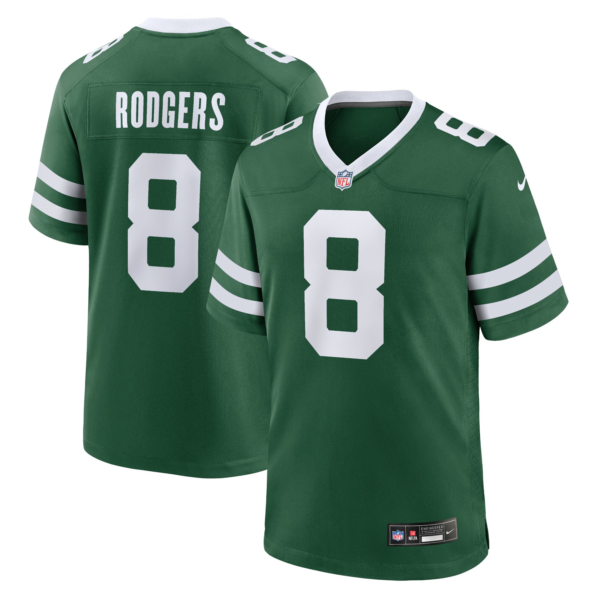 Aaron Rodgers New York Jets  Game Jersey - Legacy Green