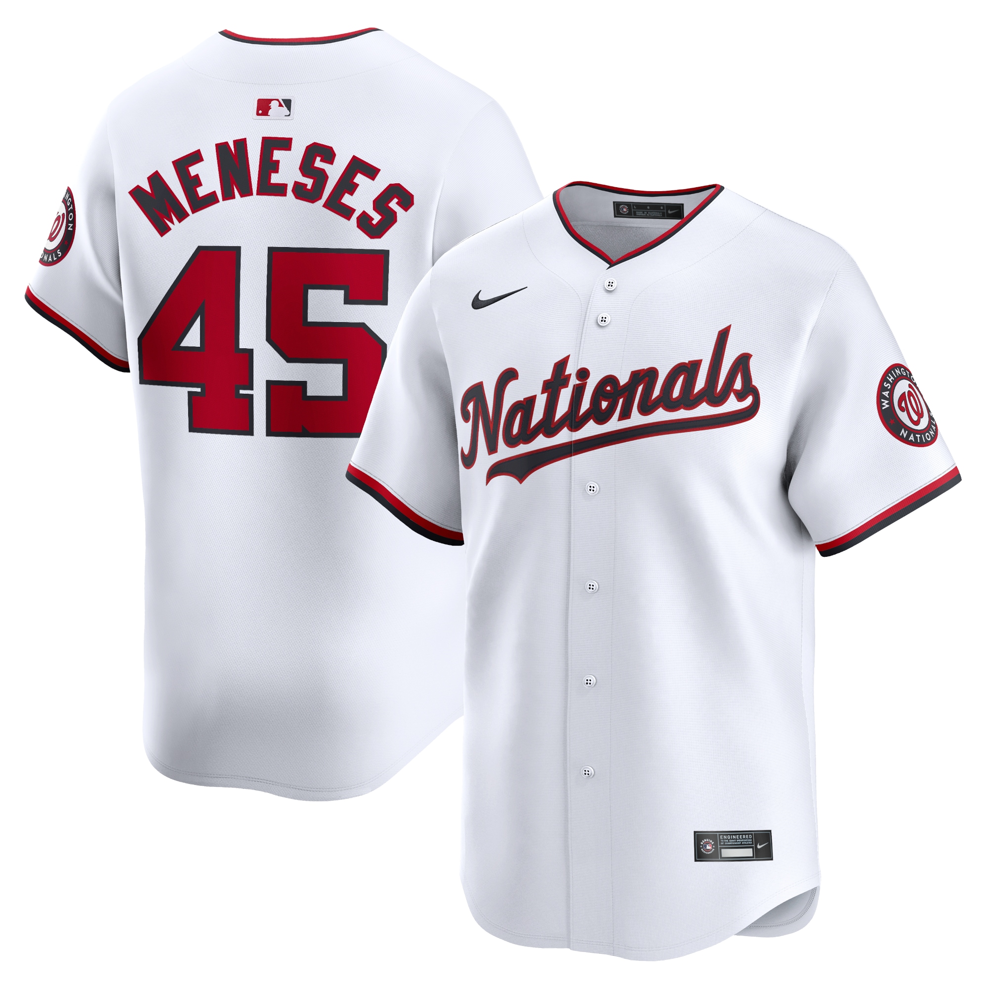 Joey Meneses Washington Nationals  Home Limited Player Jersey - White