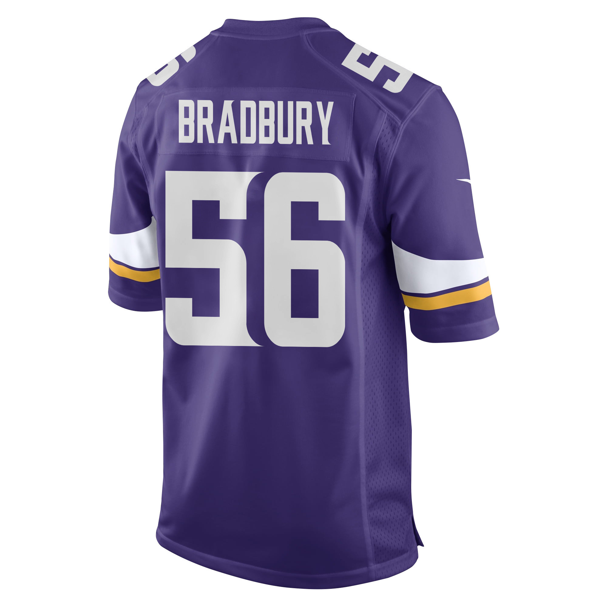 Garrett Bradbury 56 Minnesota Vikings Super Bowl LIX New Orleans Patch Game Men Jersey - Purple
