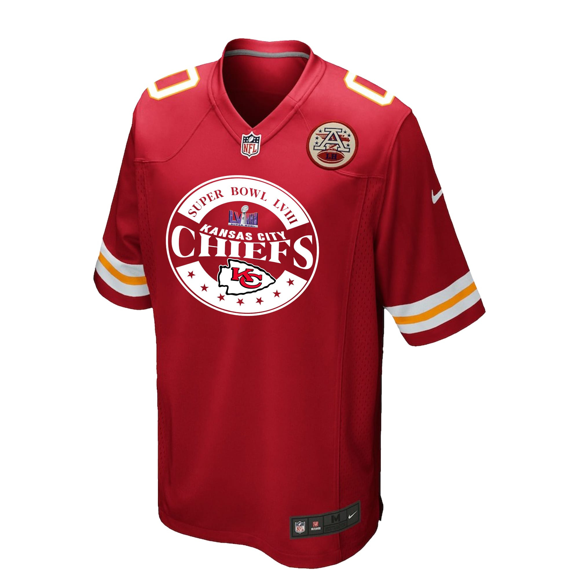 Kansas City Chiefs Super Bowl LVIII Circle Game Jersey - Men, Red V4
