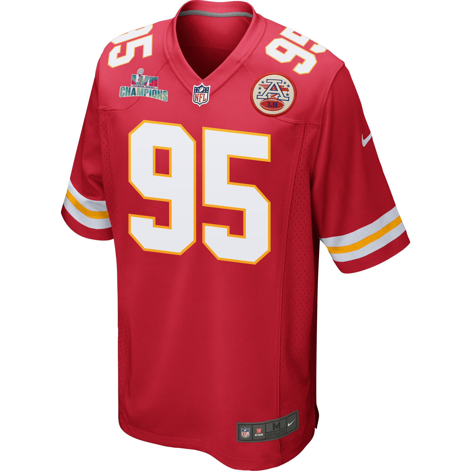 Chris Jones 95 Kansas City Chiefs Super Bowl LVII Champions Men Game Jersey - Red