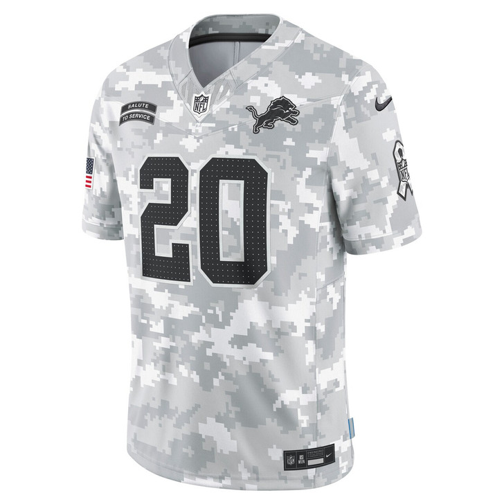 Barry Sanders Detroit Lions 2024 Salute to Service Retired Player Limited Jersey - Arctic Camo