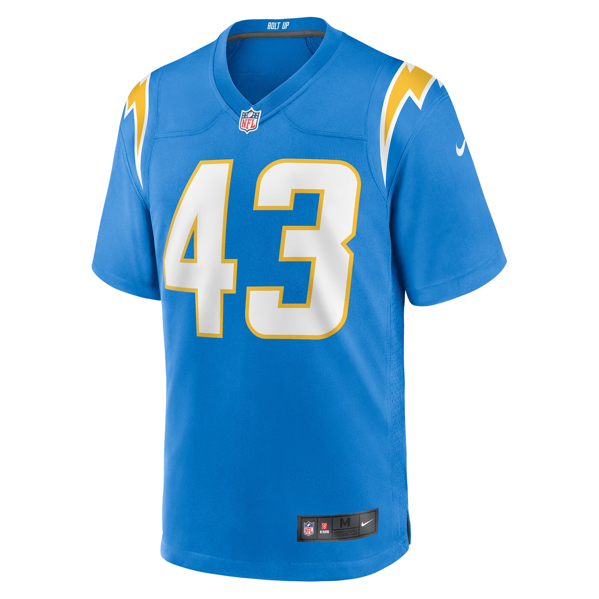 Troy Dye Los Angeles Chargers   Game Jersey -  Powder Blue