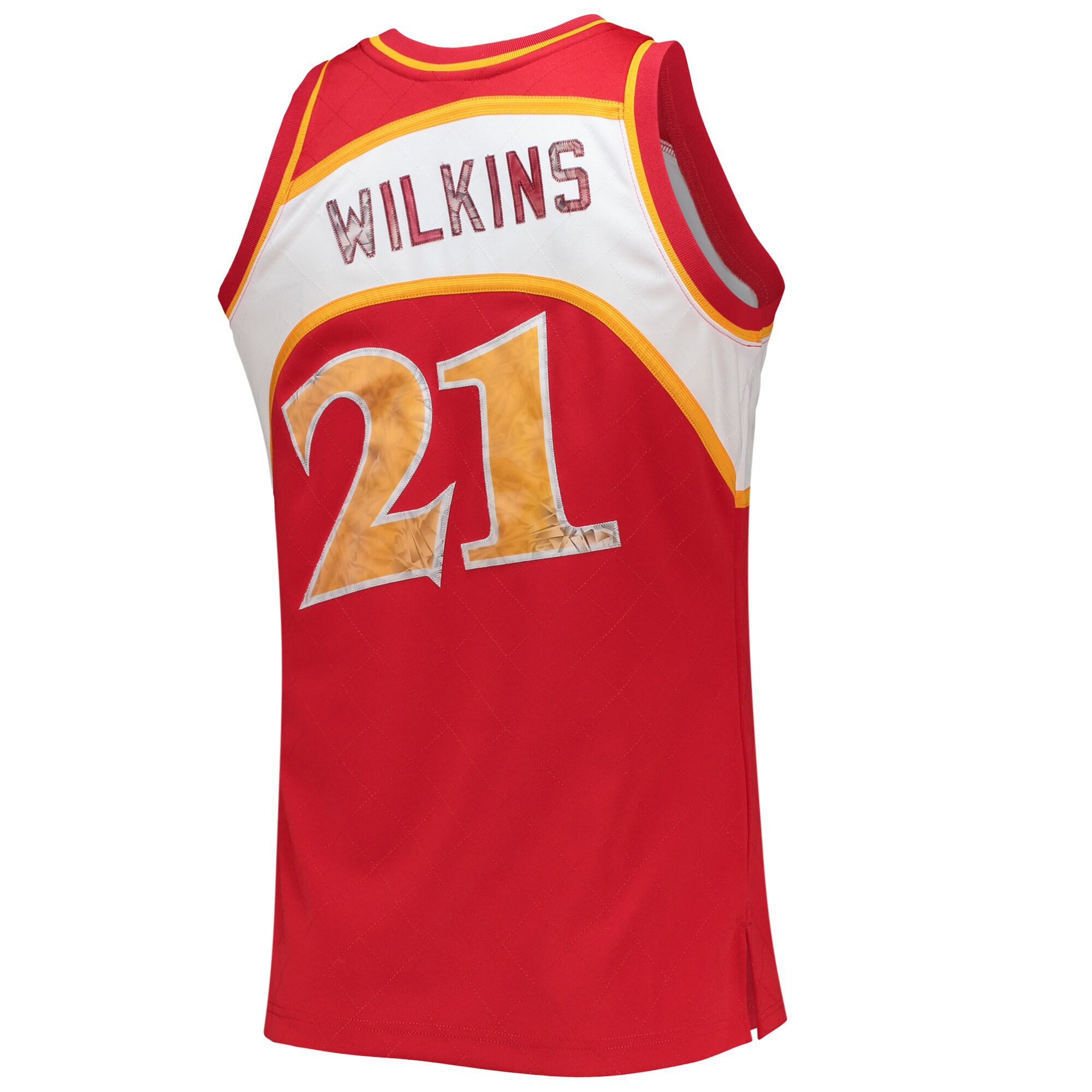 Dominique Wilkins Atlanta Hawks Mitchell & Ness 1986\/87 Hardwood Classics NBA 75th Anniversary Diamond Swingman Jersey - Red