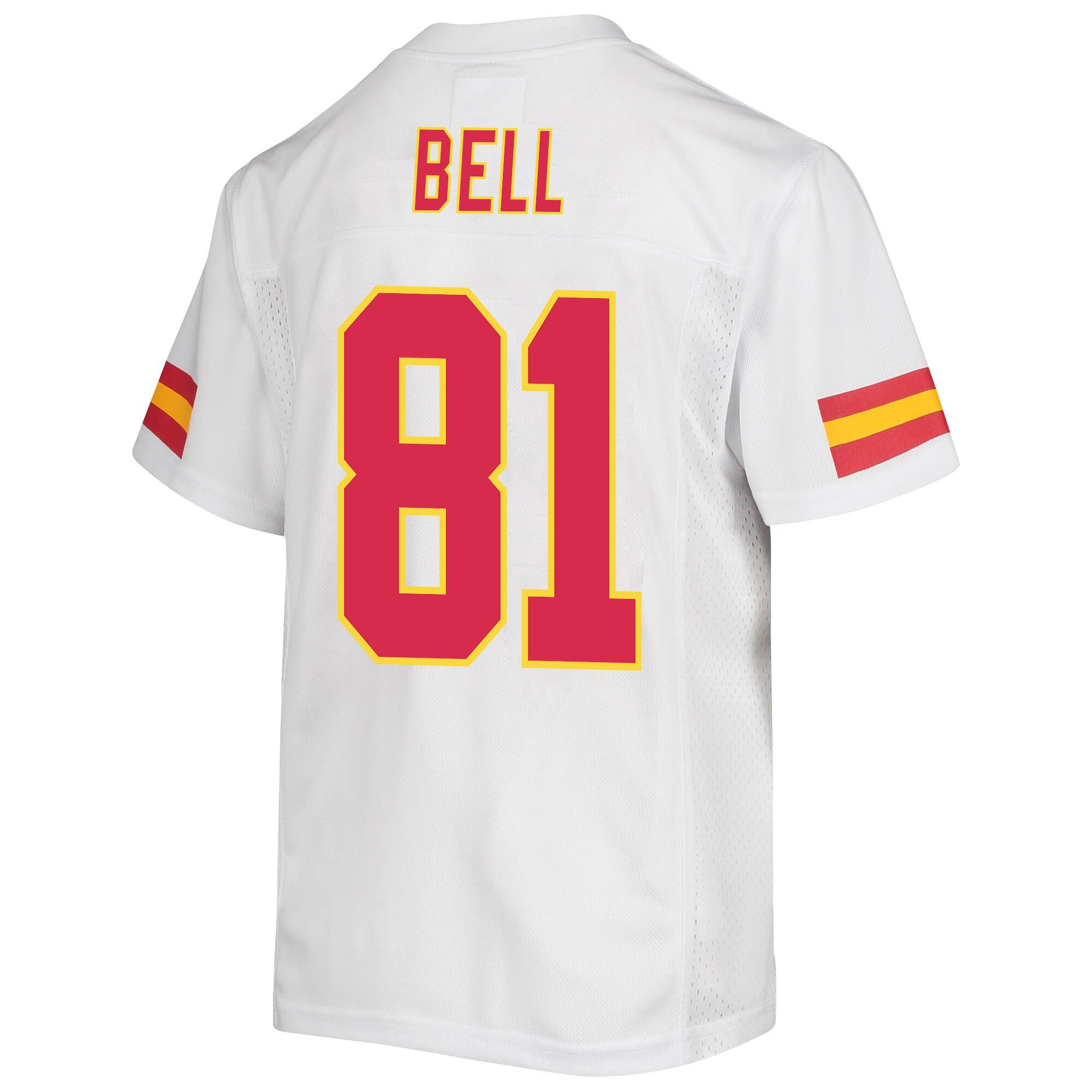 Blake Bell 81 Kansas City Chiefs Super Bowl LVII Champions Youth Game Jersey - White