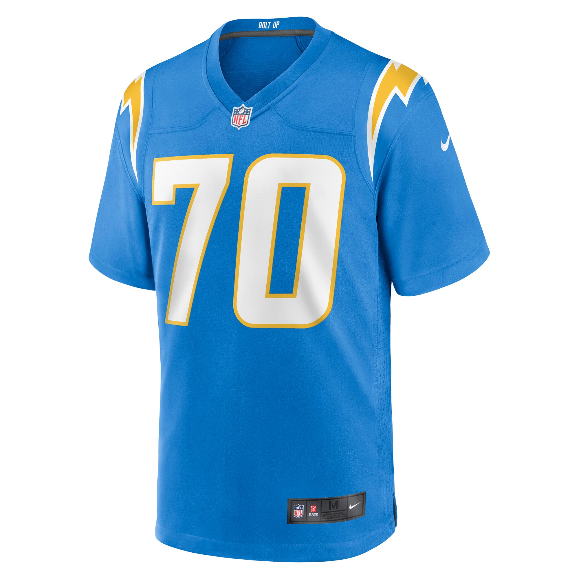 Rashawn Slater Los Angeles Chargers 2021 NFL Draft First Round Pick Game Jersey - Powder Blue