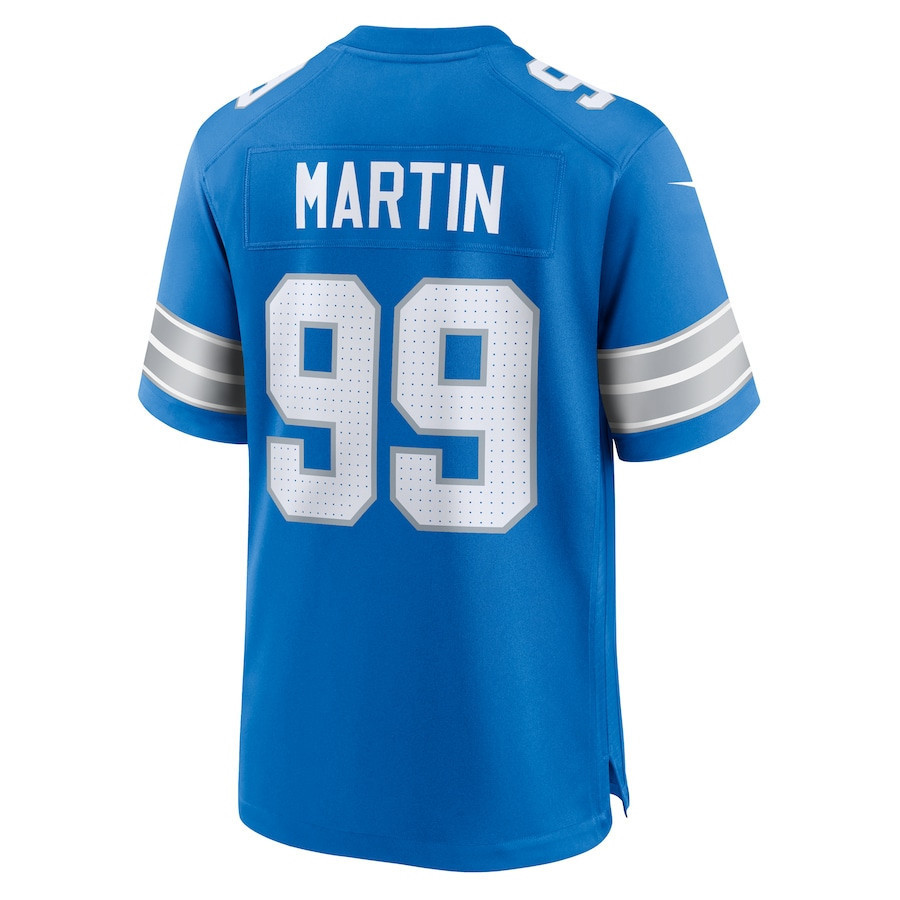 Brodric Martin #99 Detroit Lions Super Bowl LIX Jersey - Men's - Blue