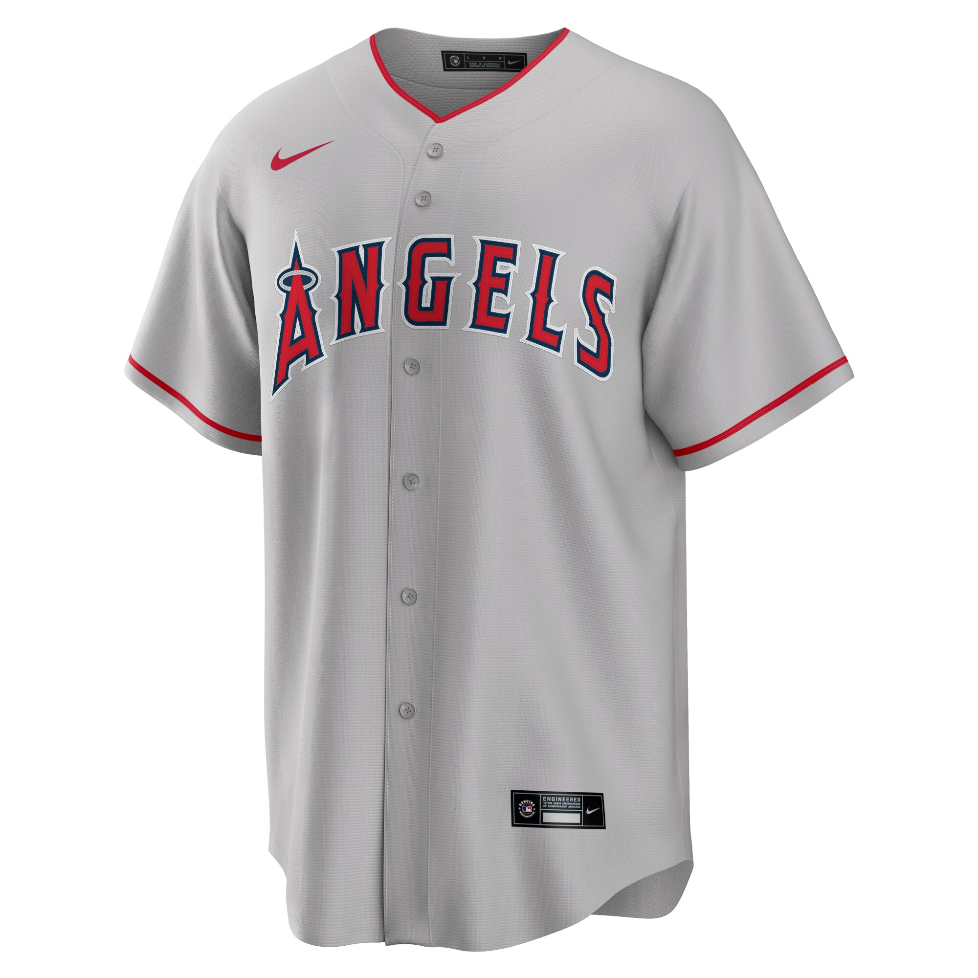Mike Trout Los Angeles Angels  Road Replica Player Name Jersey - Silver