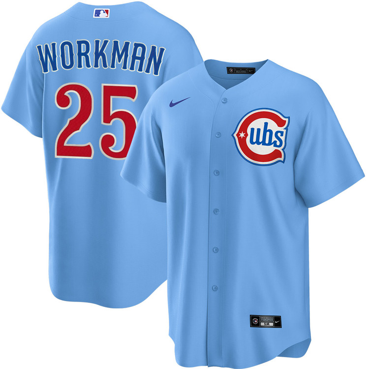 Gage Workman Chicago Cubs Blues Alternate Jersey