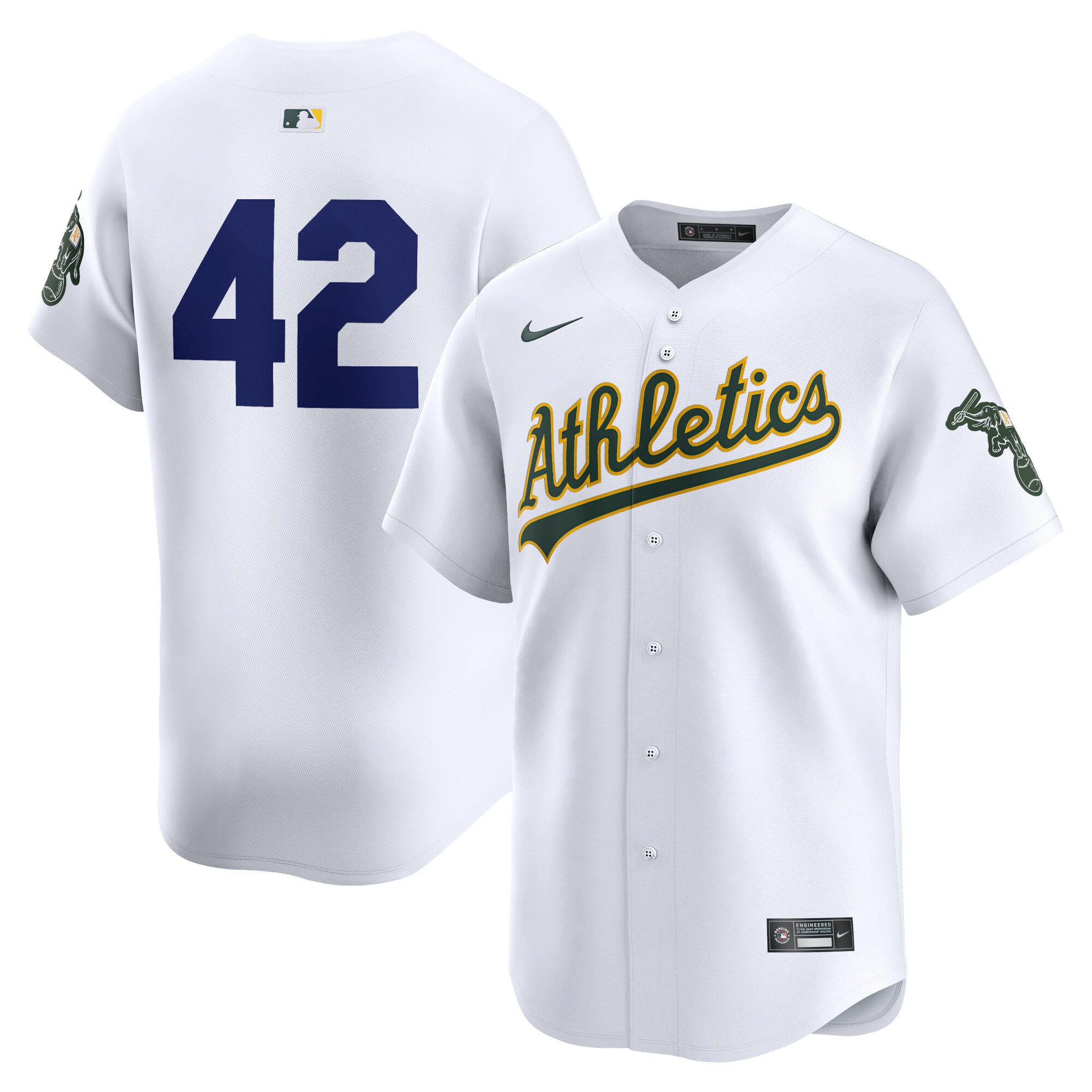 Oakland Athletics  2024 Jackie Robinson Day Home Limited Jersey White