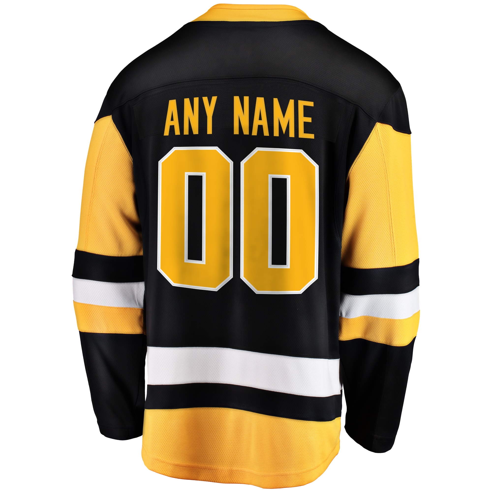 Pittsburgh Penguins Fanatics Home Breakaway Custom Jersey - Black