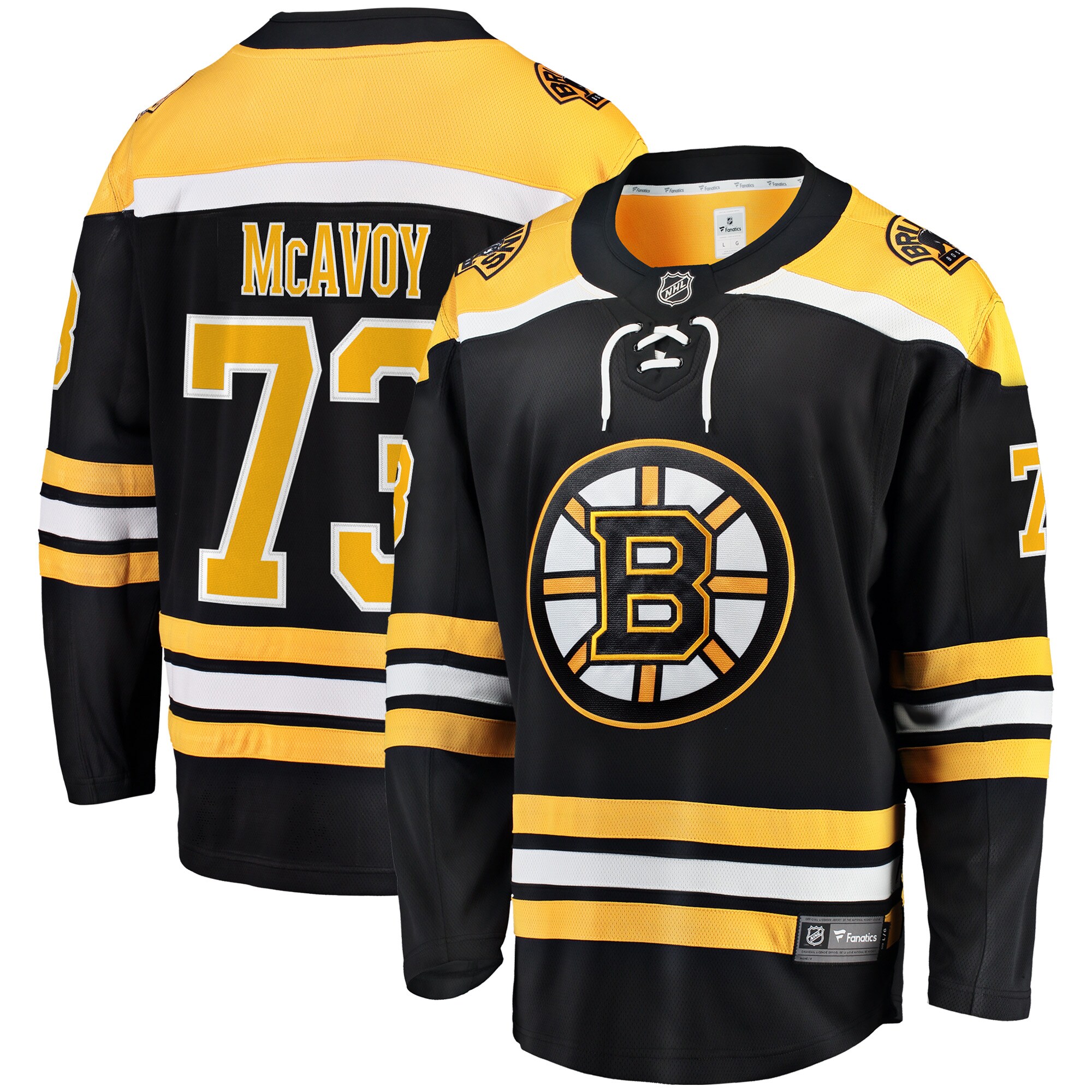 Charlie McAvoy Boston Bruins Fanatics Home Breakaway Jersey - Black